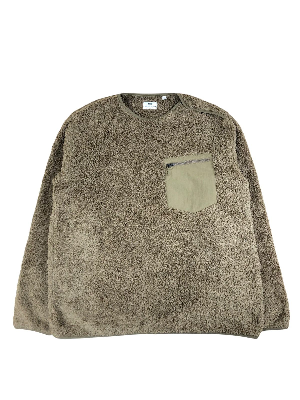 image of Engineered Garments x Uniqlo Fw2019 Engineered Garment Uniqlo Super Cozy Fleece Pullover in Brown (