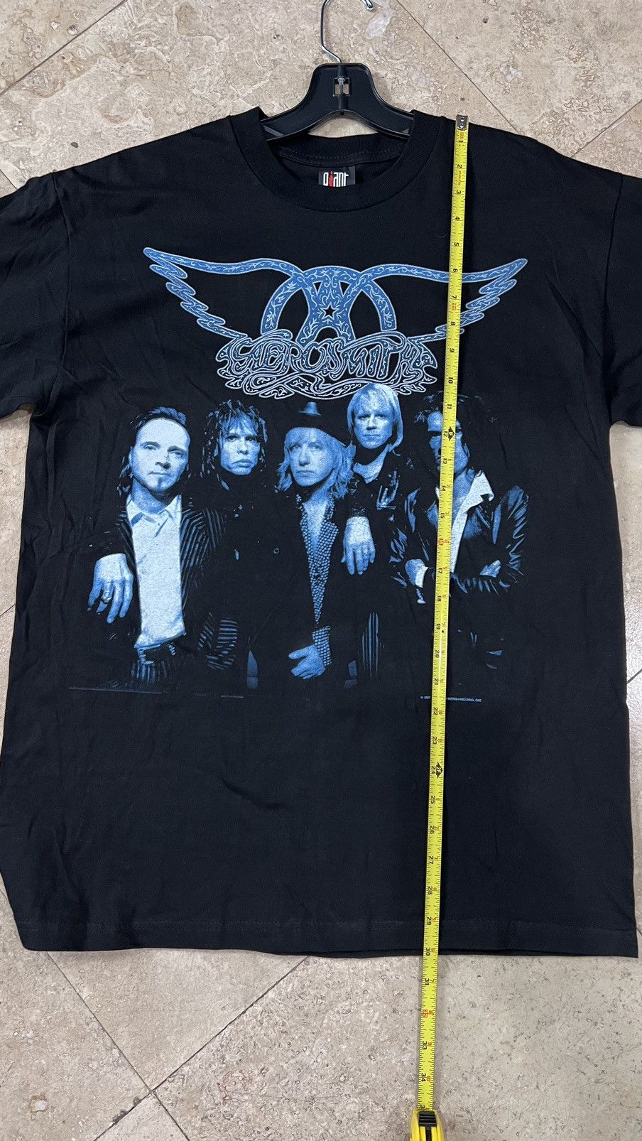 Aerosmith 1997 Aerosmith Nine Lives World Tour Size Large Giant Tag Size US L / EU 52-54 / 3 - 7 Thumbnail