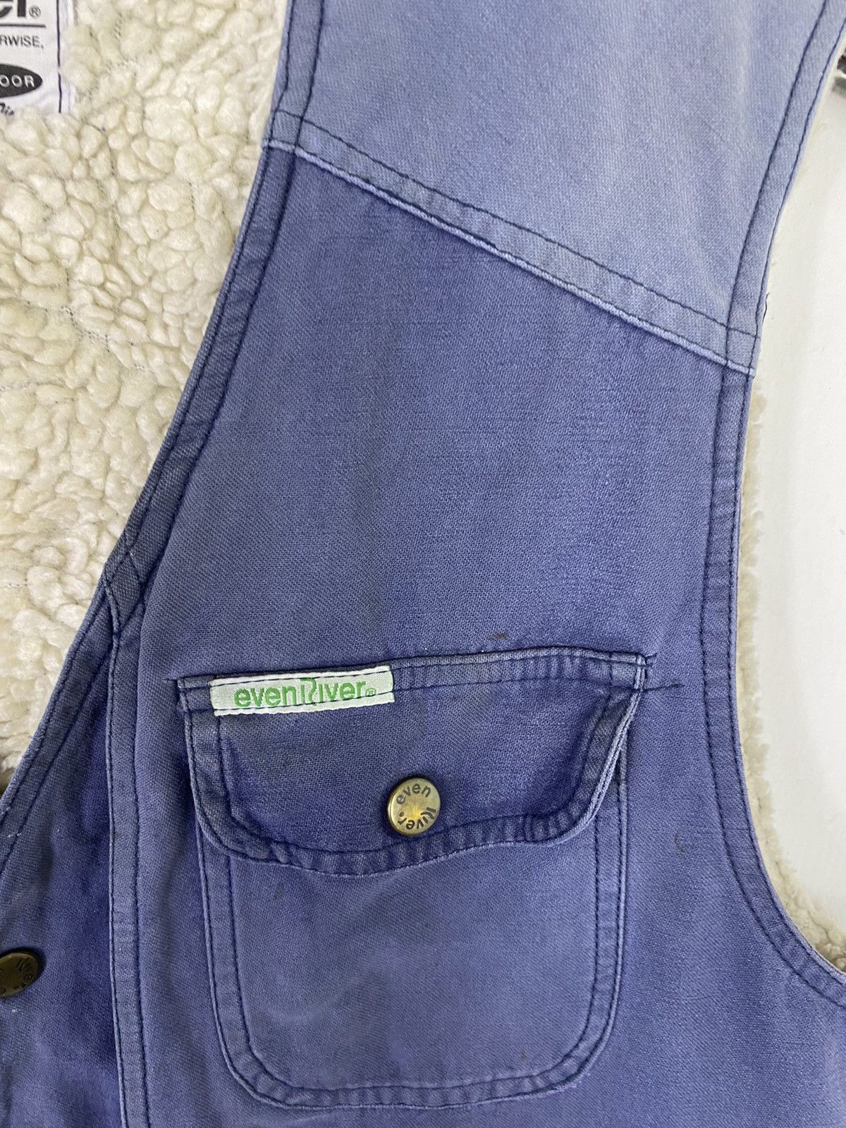 Vintage Gcw23🔥Vintage EvenRiver Multi Pocket Sherpa Lining Vest Size US M / EU 48-50 / 2 - 6 Thumbnail