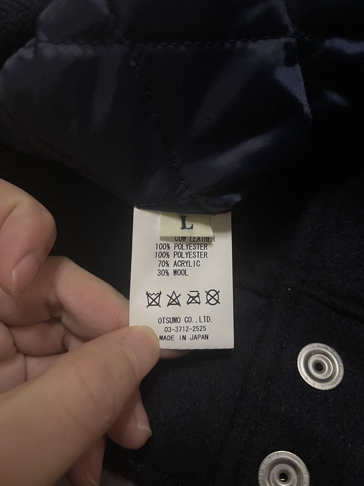Human Made × Kaws Human made kaws varsity Jacket navy Size US L / EU 52-54 / 3 - 9 Thumbnail