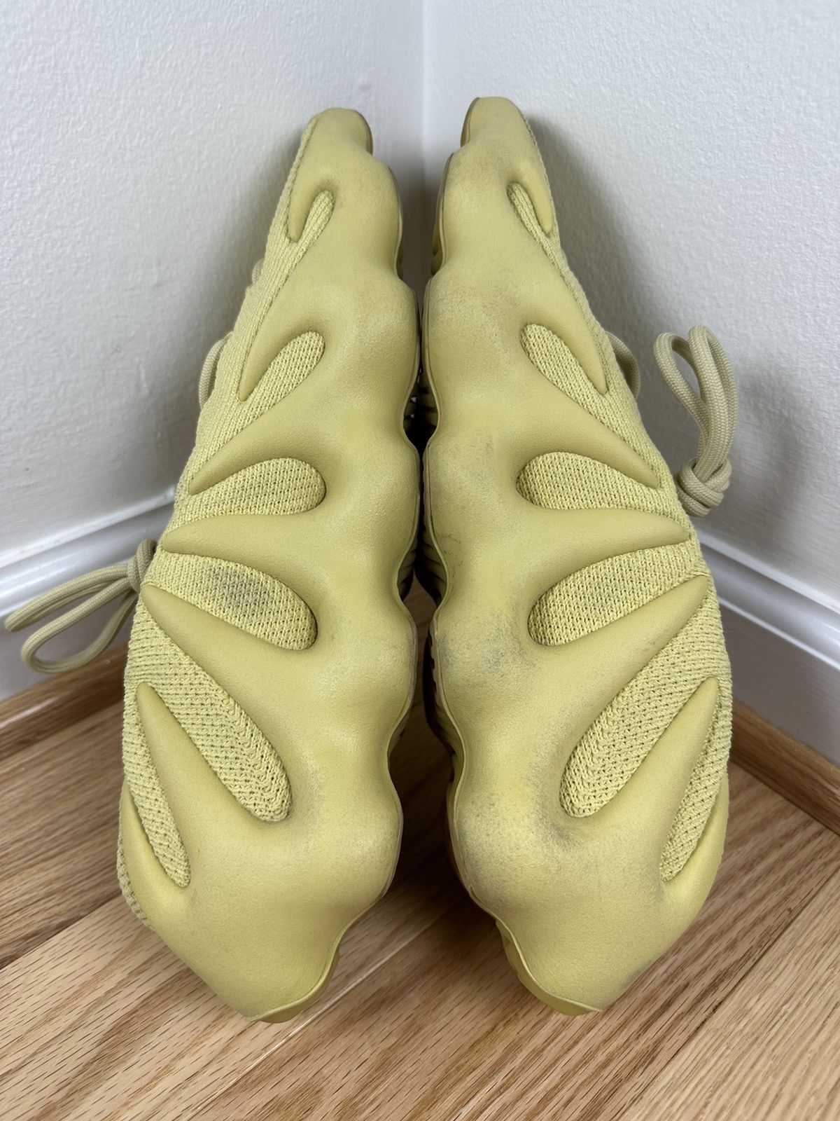 Adidas × Kanye West Adidas Yeezy Boost 450 Sulfur Size US 13 / EU 46 - 4 Thumbnail