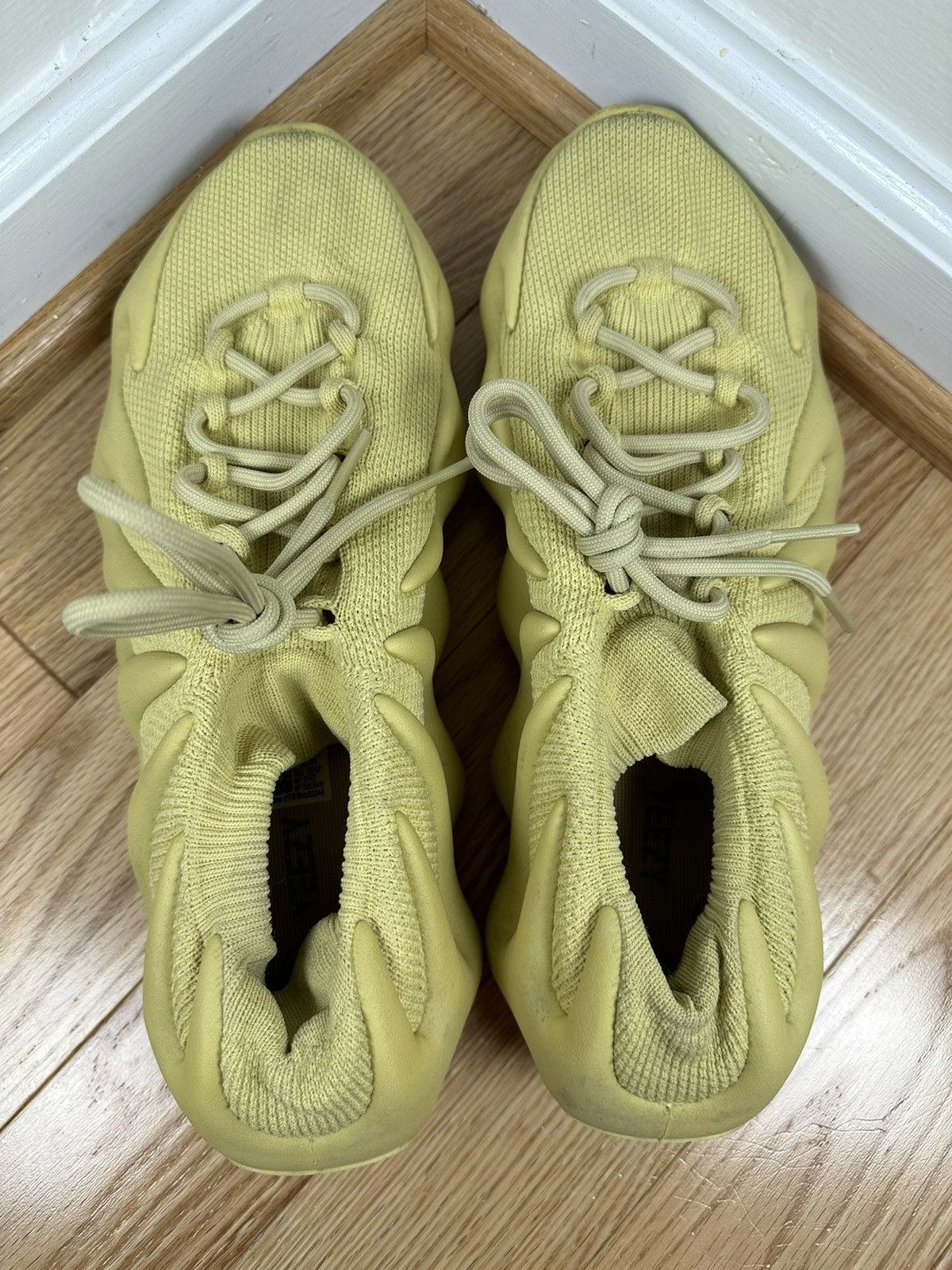 Adidas × Kanye West Adidas Yeezy Boost 450 Sulfur Size US 13 / EU 46 - 6 Thumbnail