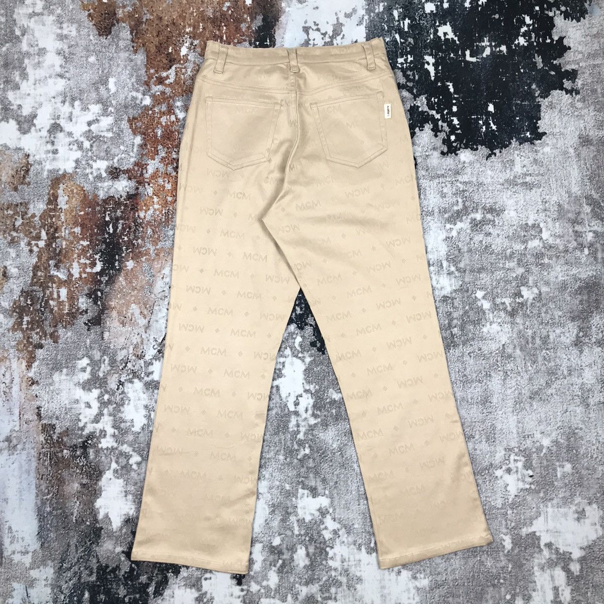 MCM × Vintage Vintage MCM Legeré Trouser High waist Monogram Design Pant Size 26" / US 2 / IT 38 - 5 Thumbnail