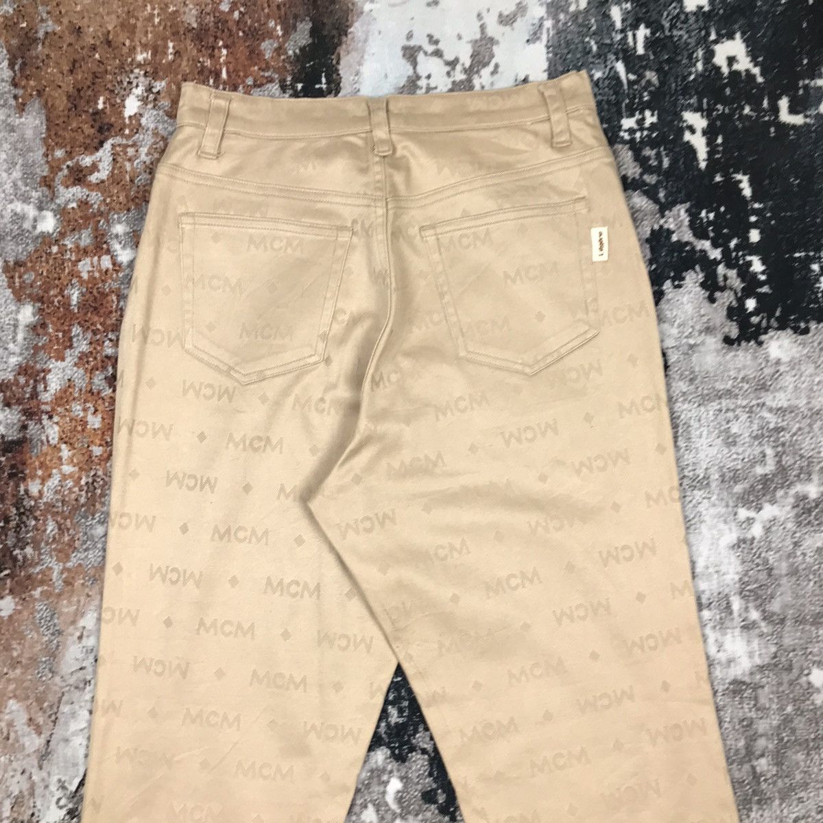 MCM × Vintage Vintage MCM Legeré Trouser High waist Monogram Design Pant Size 26" / US 2 / IT 38 - 6 Thumbnail
