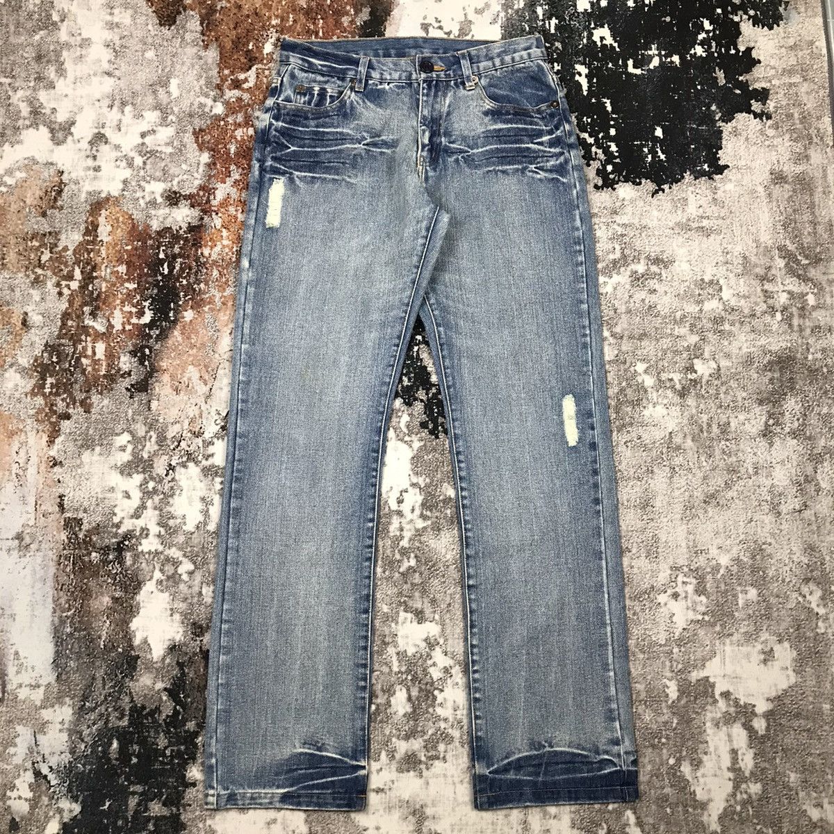 Japanese Brand × Vintage Japanese Flying Angel Flare Light Wash Jeans Size 29" - 7 Thumbnail