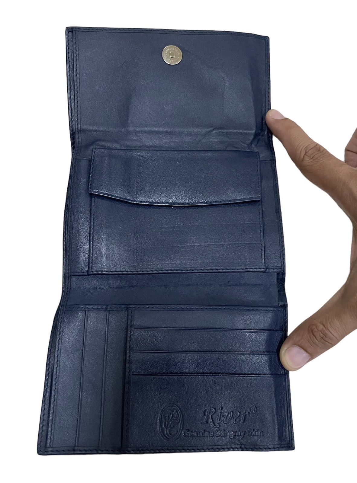 Leather × Vintage Vintage Stingray Trifold Wallet Size ONE SIZE - 3 Thumbnail