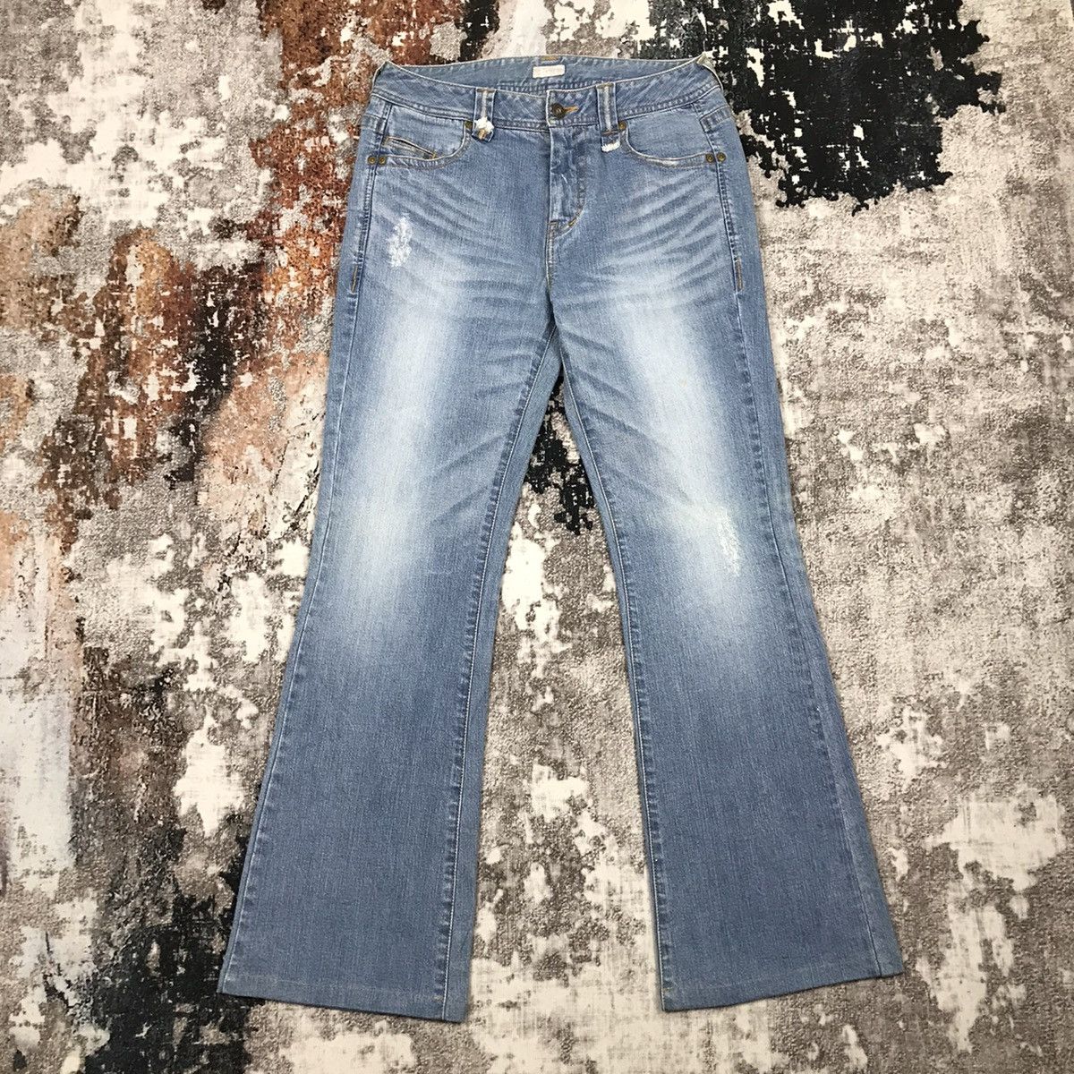 Designer × Japanese Brand × Vintage Vintage Japanese Hbis Flare Light Wash Jeans Size 28" / US 6 / IT 42 - 1 Thumbnail