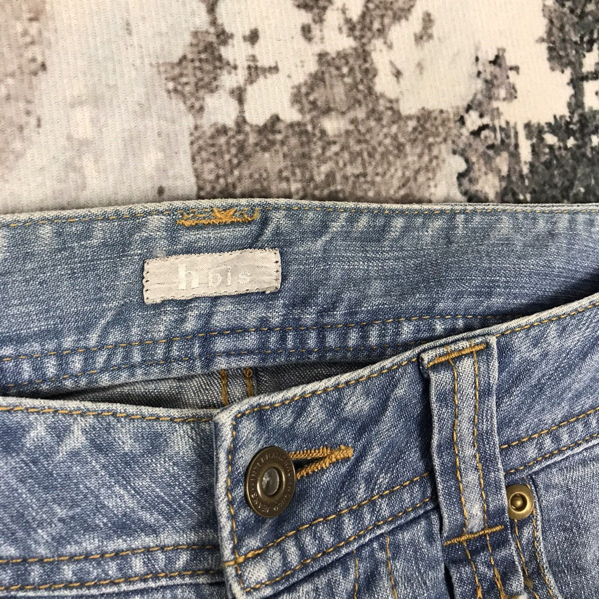 Designer × Japanese Brand × Vintage Vintage Japanese Hbis Flare Light Wash Jeans Size 28" / US 6 / IT 42 - 6 Thumbnail