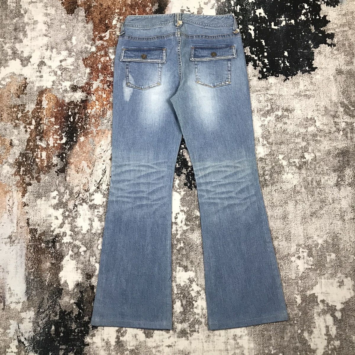 Designer × Japanese Brand × Vintage Vintage Japanese Hbis Flare Light Wash Jeans Size 28" / US 6 / IT 42 - 8 Thumbnail