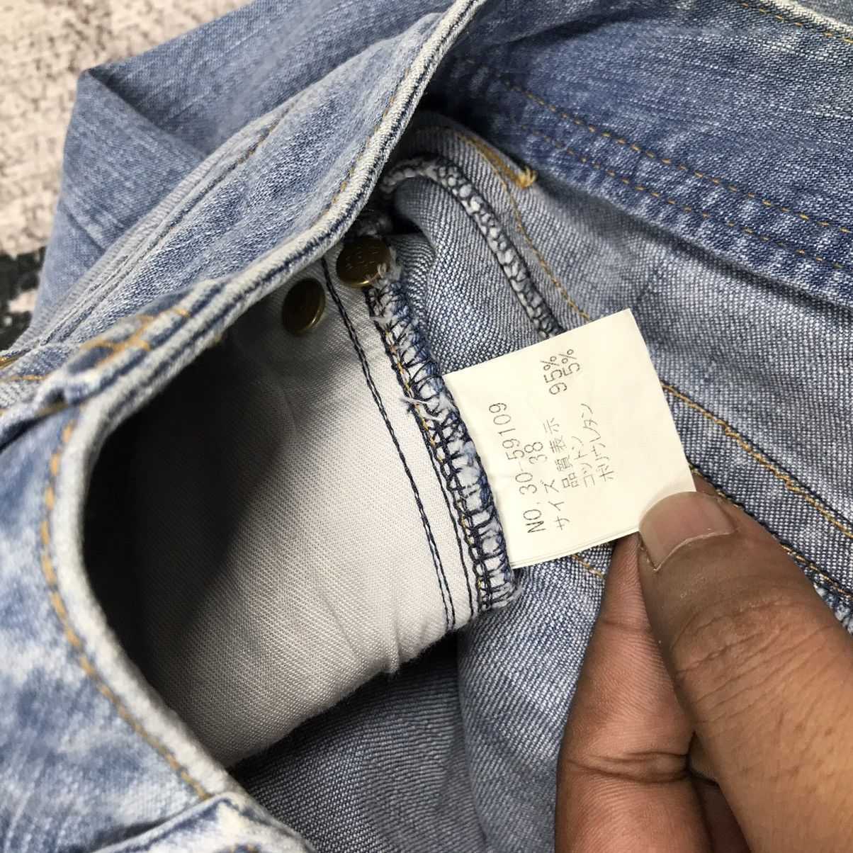Designer × Japanese Brand × Vintage Vintage Japanese Hbis Flare Light Wash Jeans Size 28" / US 6 / IT 42 - 12 Thumbnail