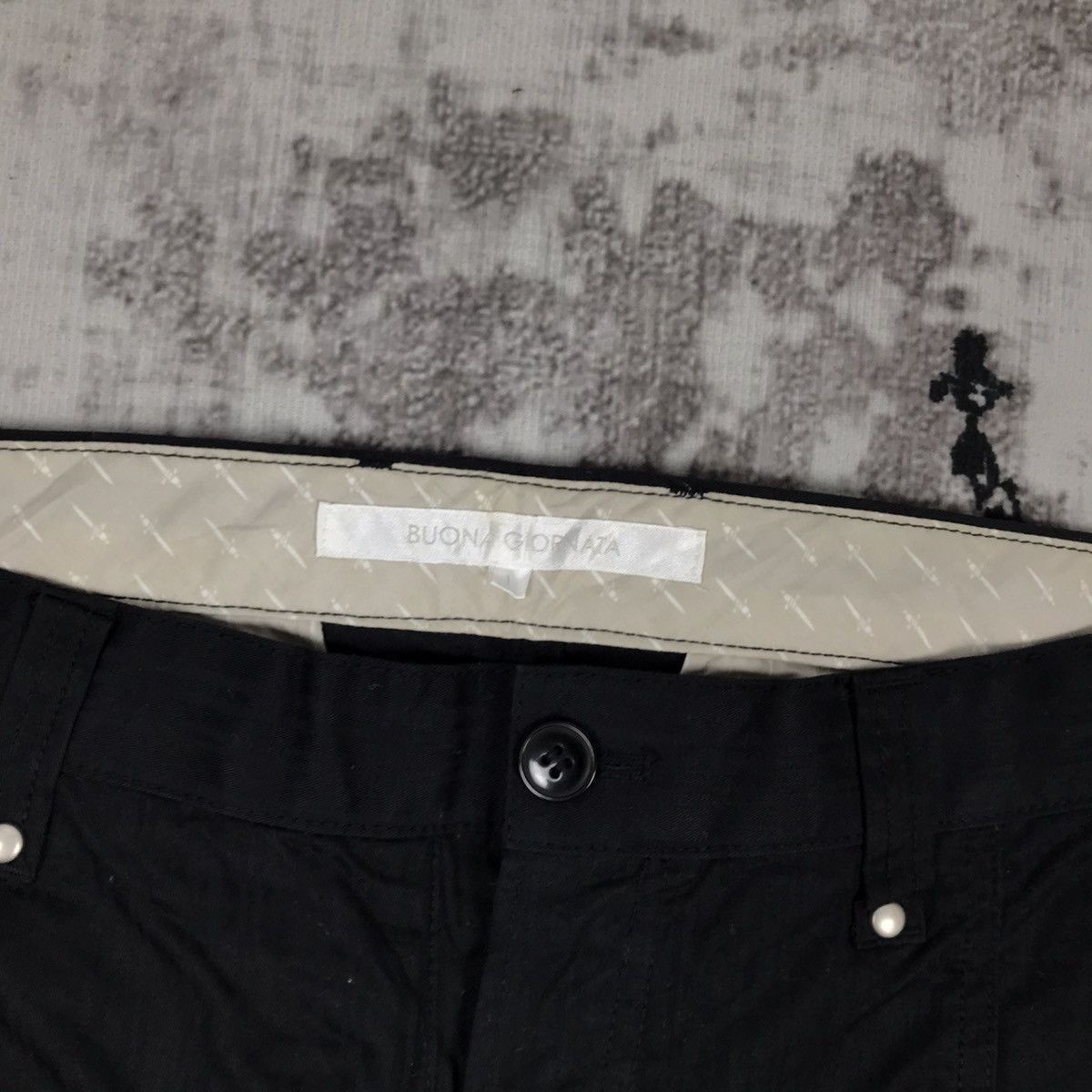 Designer × Japanese Brand × Vintage Vintage Japanese Buana Giornata Stripe Designs Cargo Pants Size US 33 - 4 Thumbnail