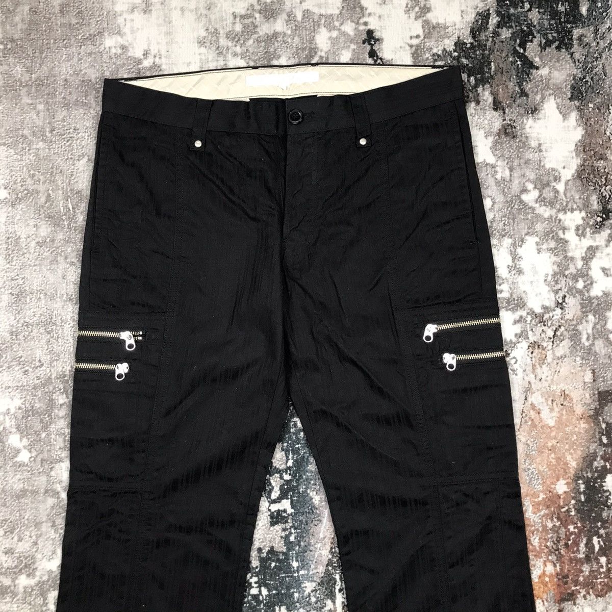 Designer × Japanese Brand × Vintage Vintage Japanese Buana Giornata Stripe Designs Cargo Pants Size US 33 - 2 Thumbnail