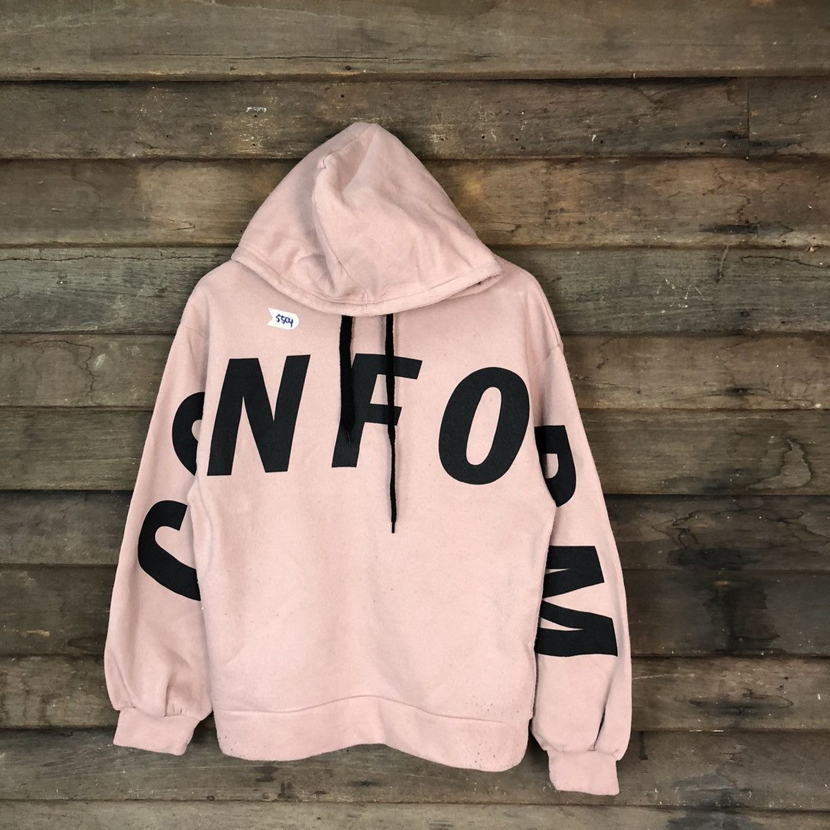 Japanese Brand Plymtone Pink Hoodie sweatshirt #5504 Size US M / EU 48-50 / 2 - 1 Thumbnail