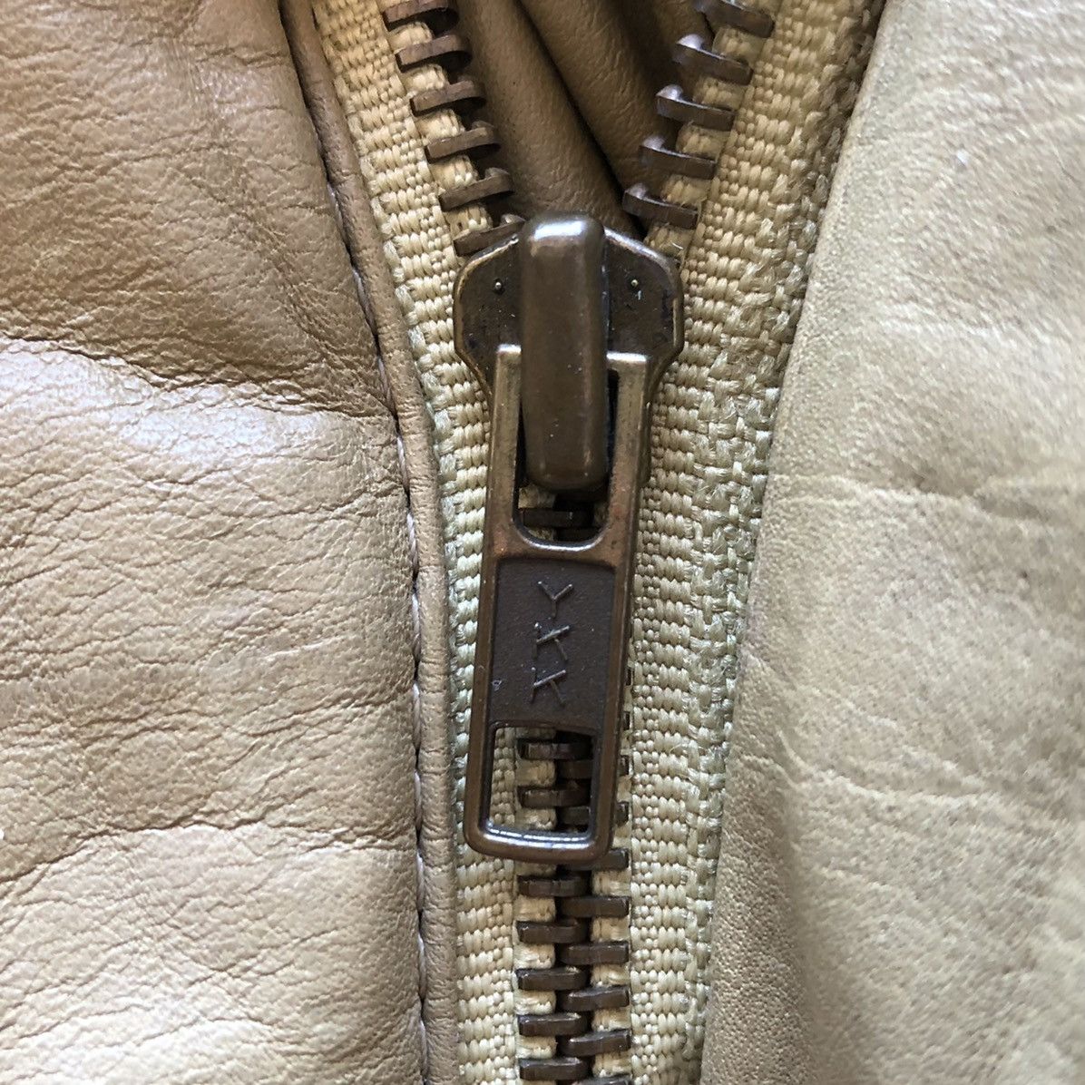 Japanese Brand Vintage 80's Leather Jacket Zipper by Dolphin Size US XL / EU 56 / 4 - 11 Thumbnail
