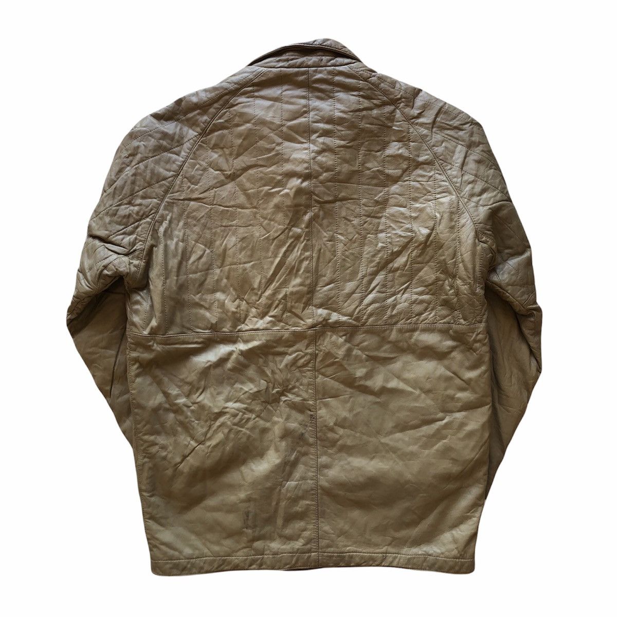 Japanese Brand Vintage 80's Leather Jacket Zipper by Dolphin Size US XL / EU 56 / 4 - 5 Thumbnail