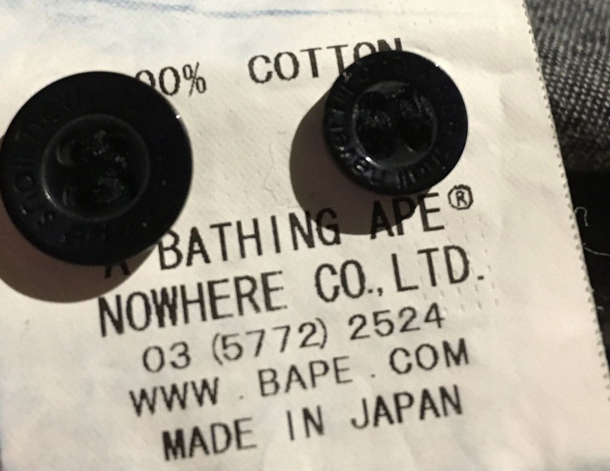 Bape Bape long sleeve big logo button up shirt Size US S / EU 44-46 / 1 - 5 Thumbnail