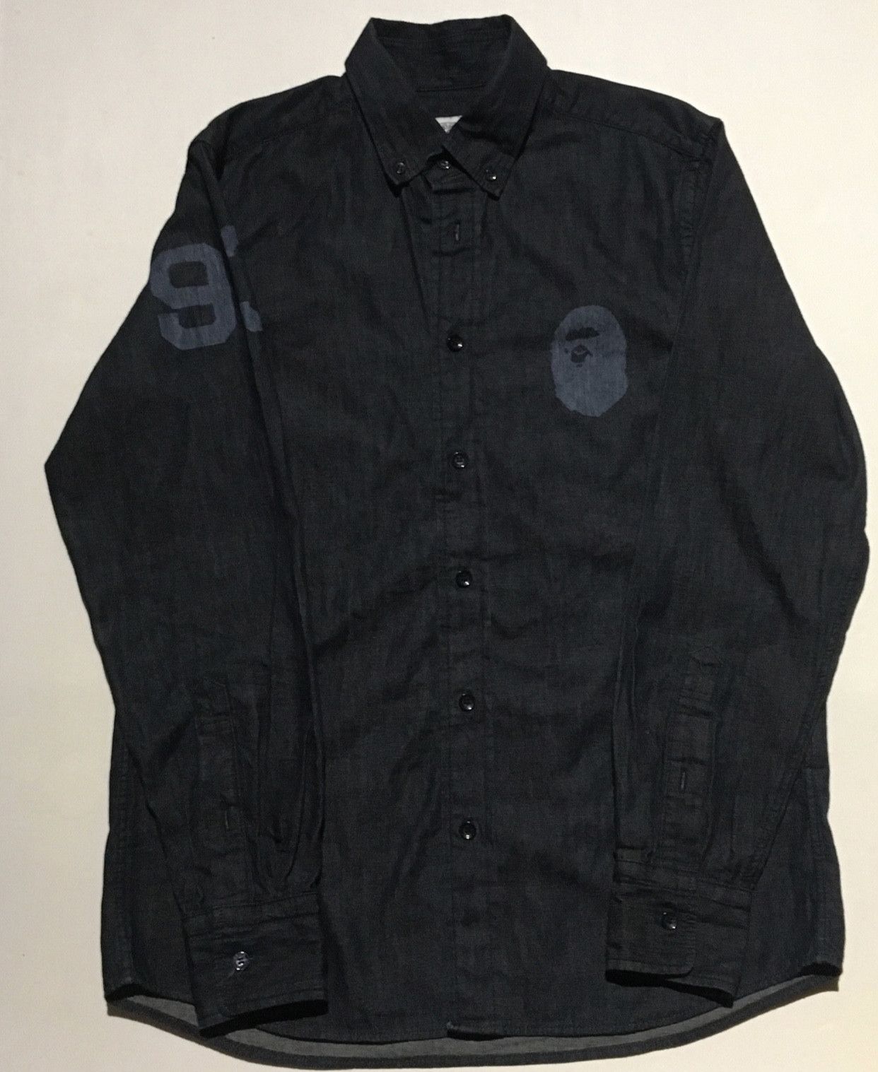 Bape Bape long sleeve big logo button up shirt Size US S / EU 44-46 / 1 - 1 Thumbnail