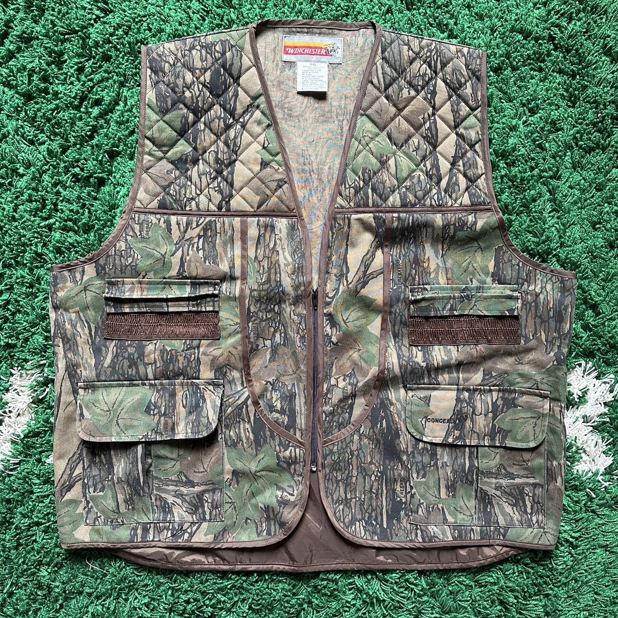 Veste De Chasse Winchester Vintage - Taille S/M, Beige, Avec Poches à Gibier - Très Bon état