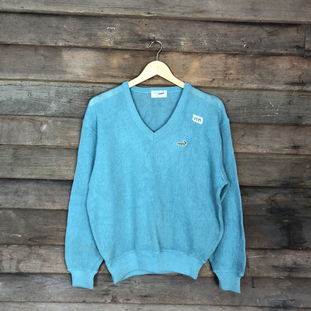 Homespun Knitwear × Japanese Brand × Vintage Crocodile Green Knitwear vintage japan #5519 Size US L / EU 52-54 / 3 - 1 Thumbnail