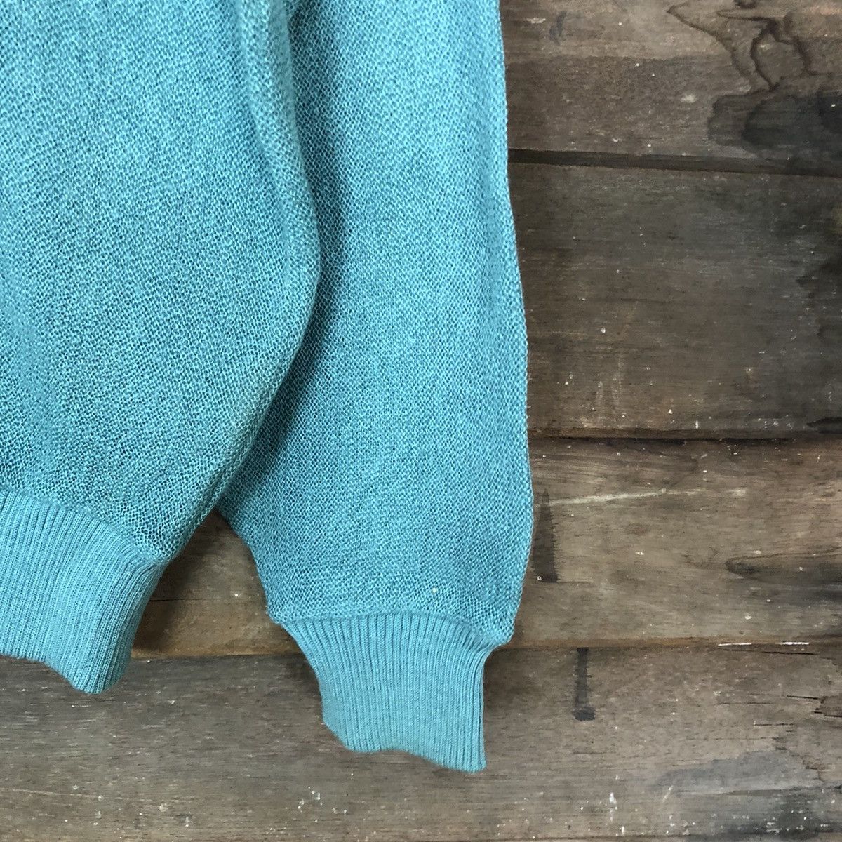 Homespun Knitwear × Japanese Brand × Vintage Crocodile Green Knitwear vintage japan #5519 Size US L / EU 52-54 / 3 - 4 Thumbnail