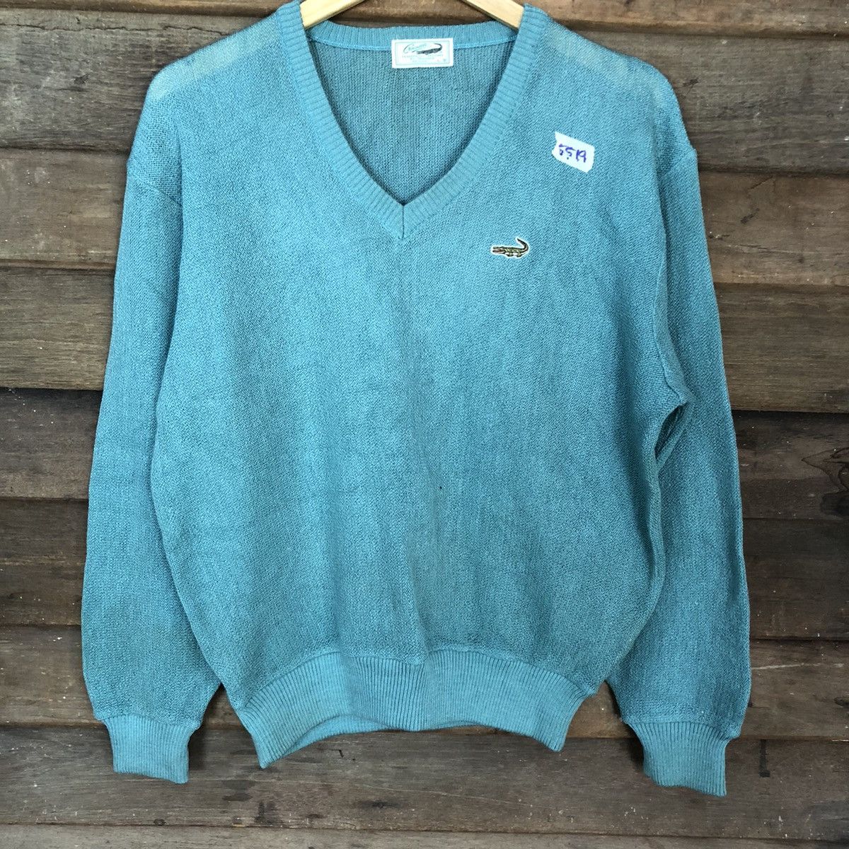 Homespun Knitwear × Japanese Brand × Vintage Crocodile Green Knitwear vintage japan #5519 Size US L / EU 52-54 / 3 - 8 Thumbnail