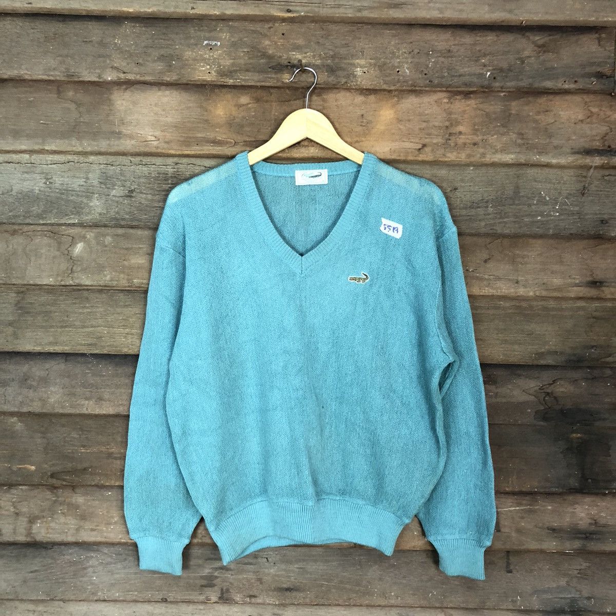 Homespun Knitwear × Japanese Brand × Vintage Crocodile Green Knitwear vintage japan #5519 Size US L / EU 52-54 / 3 - 3 Thumbnail