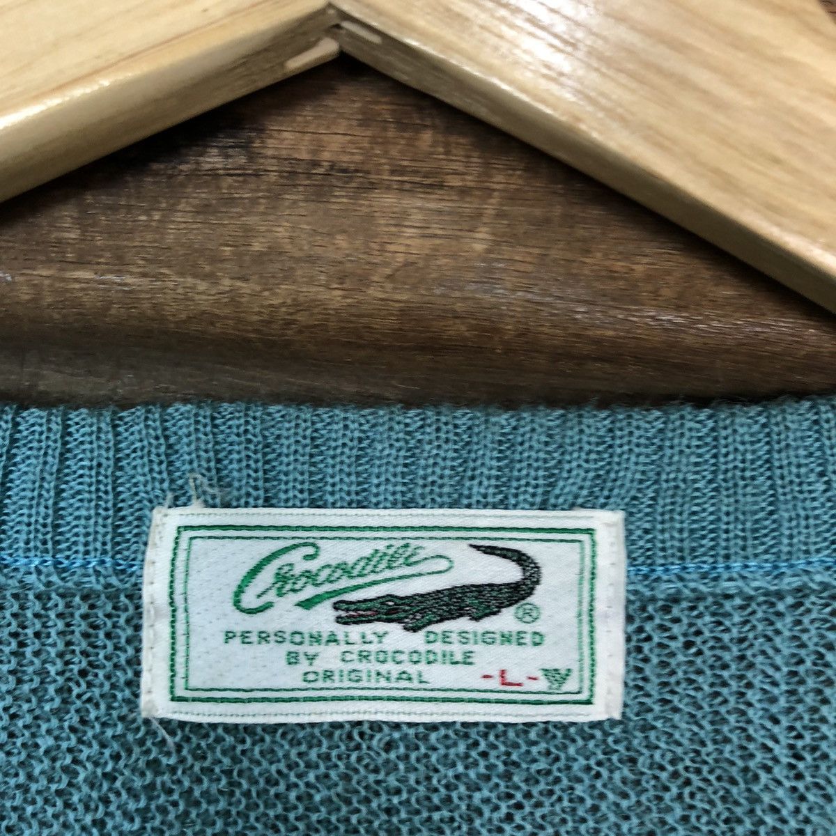 Homespun Knitwear × Japanese Brand × Vintage Crocodile Green Knitwear vintage japan #5519 Size US L / EU 52-54 / 3 - 12 Thumbnail