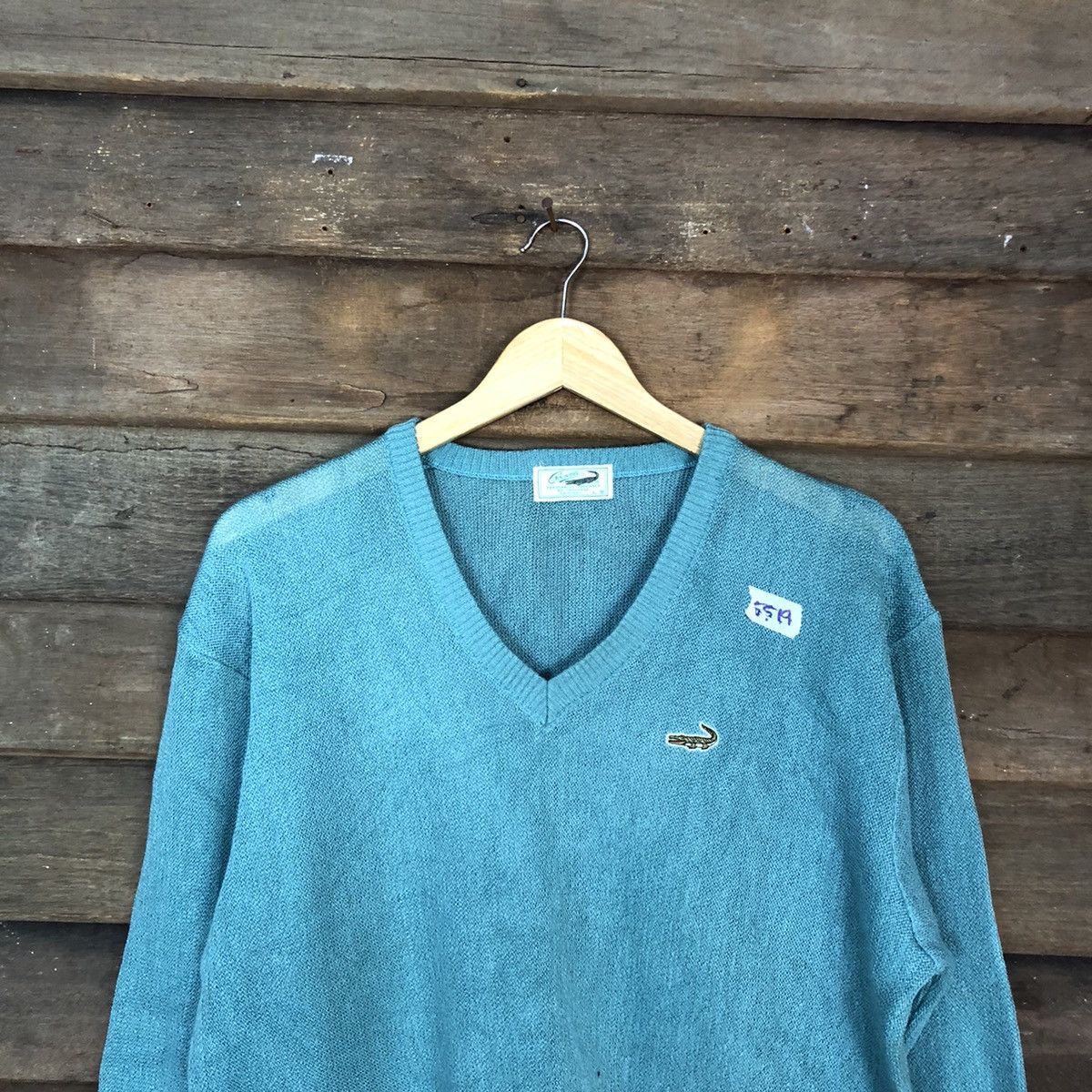 Homespun Knitwear × Japanese Brand × Vintage Crocodile Green Knitwear vintage japan #5519 Size US L / EU 52-54 / 3 - 2 Thumbnail