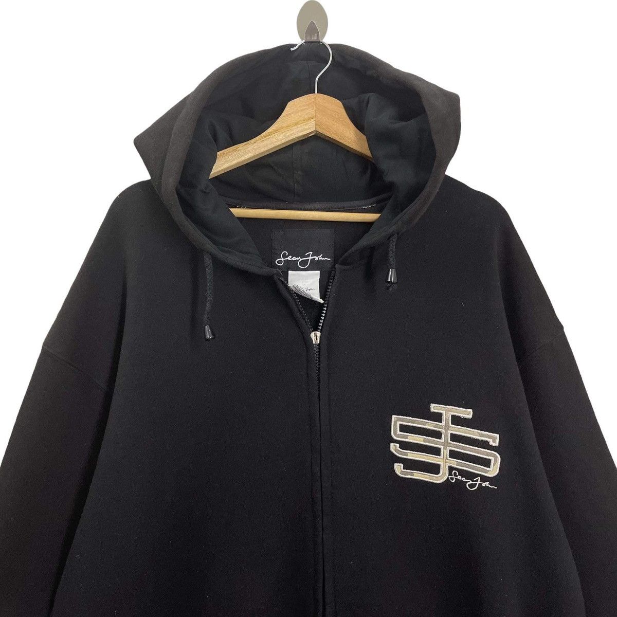 Sean John Vintage Sean John Big Logo Embroidered Zipper Hoodies Size US XXL / EU 58 / 5 - 8 Thumbnail