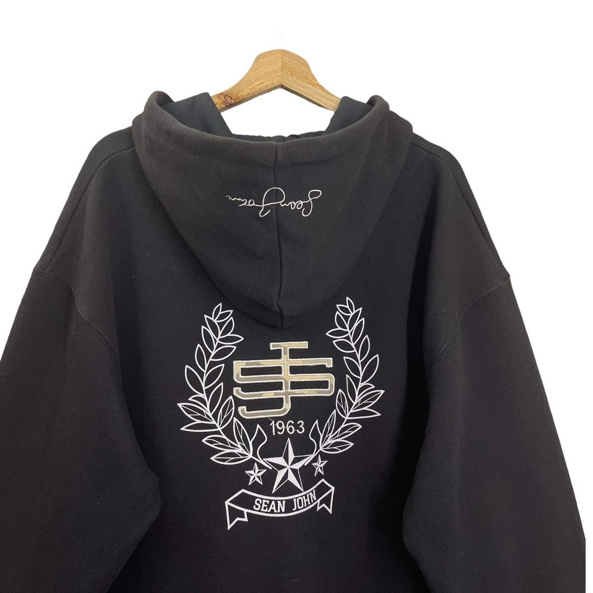 Sean John Vintage Sean John Big Logo Embroidered Zipper Hoodies Size US XXL / EU 58 / 5 - 4 Thumbnail