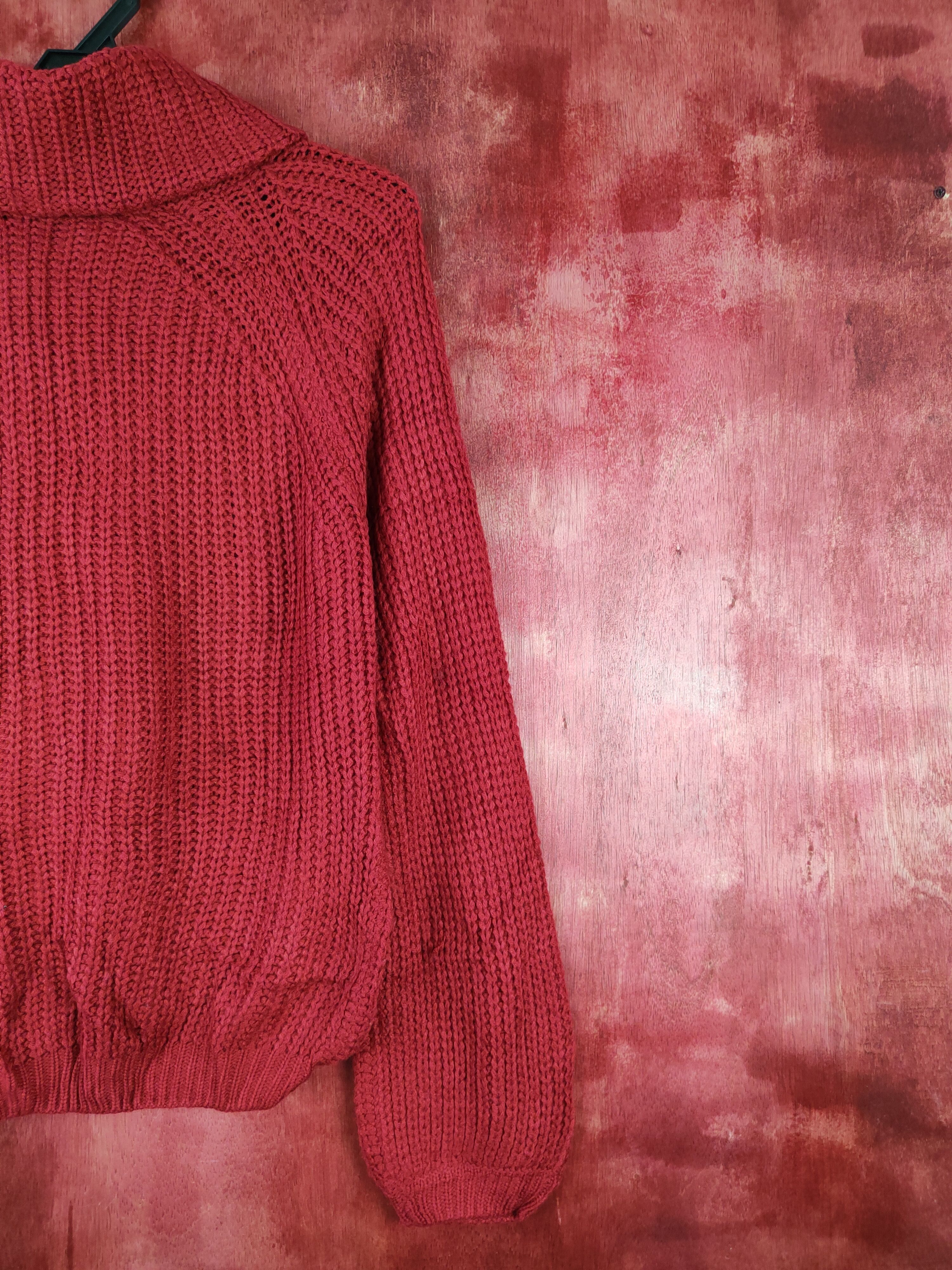 Japanese Brand Chou Chou-Angelina Red Knitwear Sweater #5475 Size M / US 6-8 / IT 42-44 - 9 Thumbnail