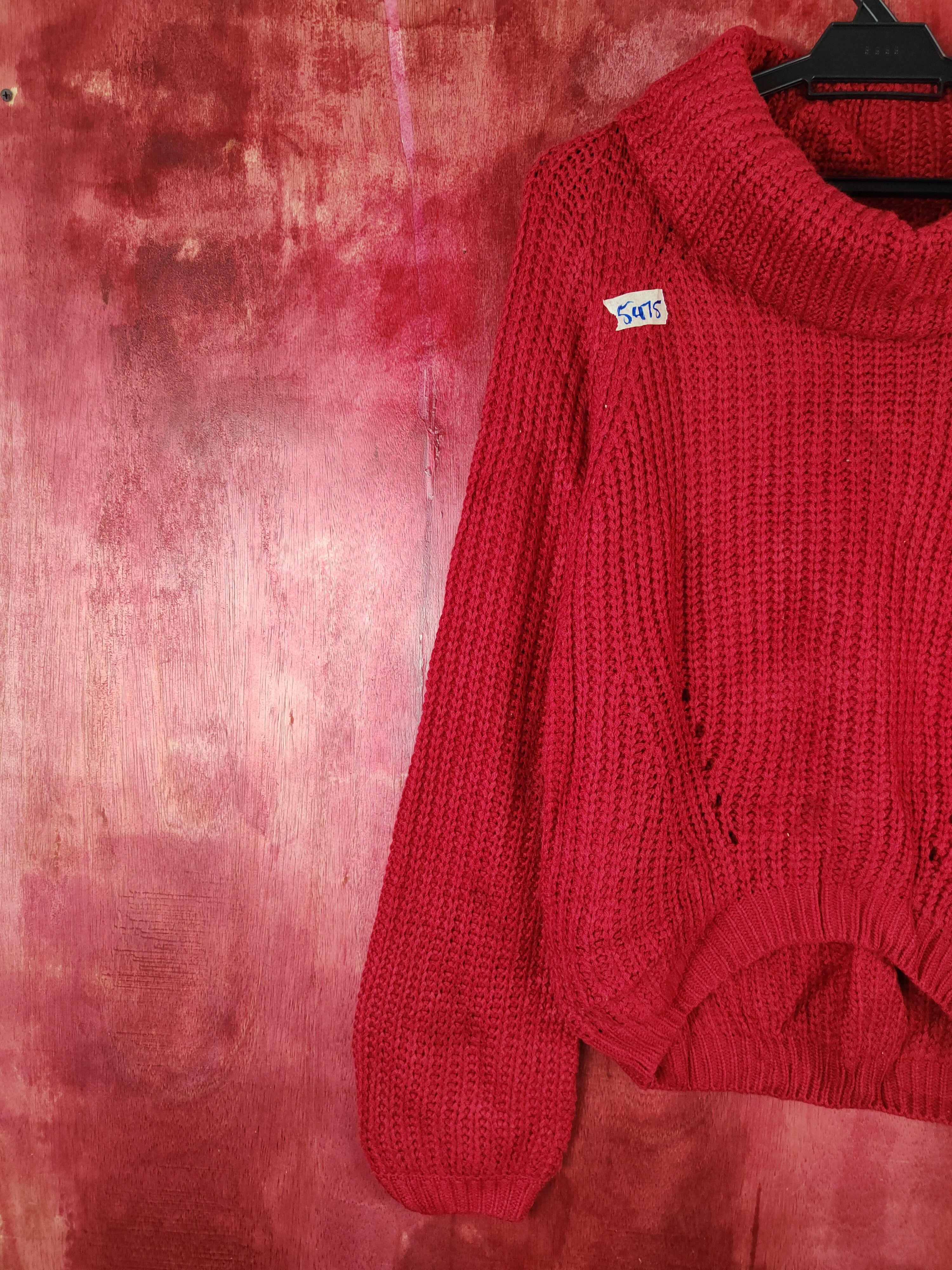 Japanese Brand Chou Chou-Angelina Red Knitwear Sweater #5475 Size M / US 6-8 / IT 42-44 - 3 Thumbnail