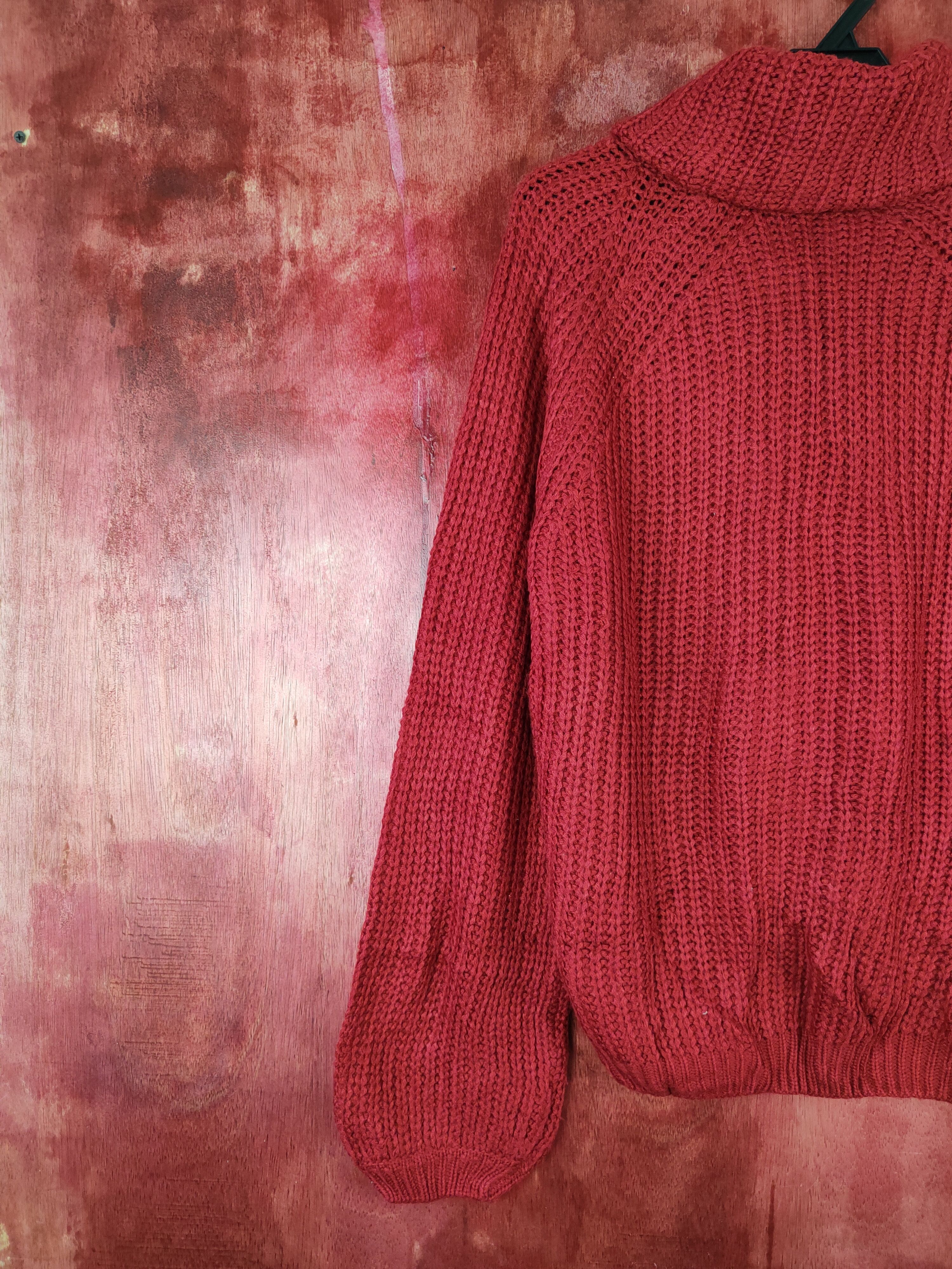 Japanese Brand Chou Chou-Angelina Red Knitwear Sweater #5475 Size M / US 6-8 / IT 42-44 - 8 Thumbnail