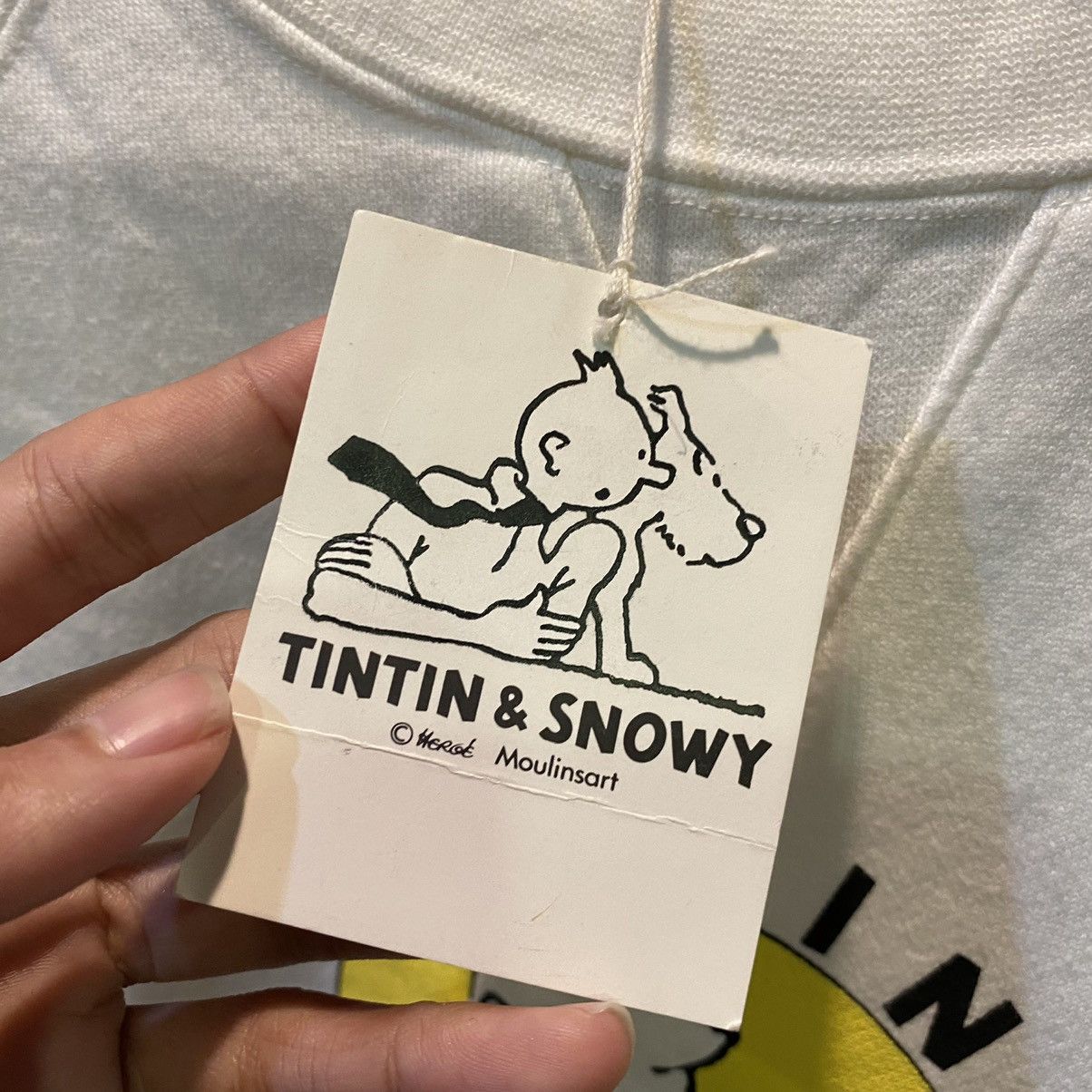 Cartoon Network × Vintage VINTAGE DEADSTOCK‼️Tintin & Snowy Sweatshirt Size US M / EU 48-50 / 2 - 7 Thumbnail