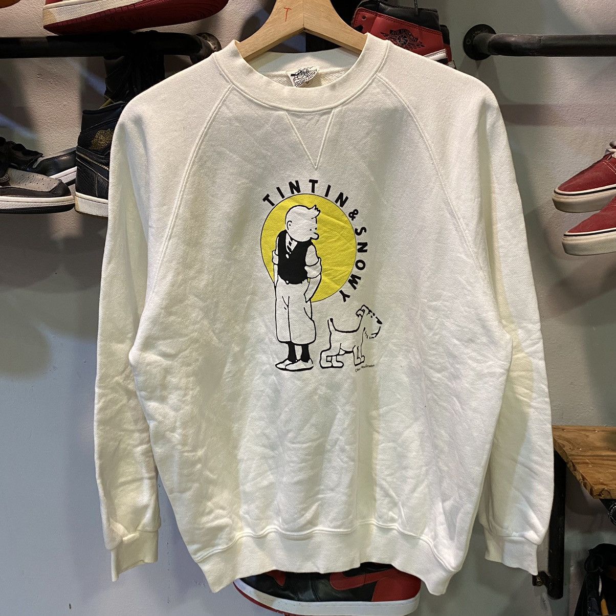 Cartoon Network × Vintage VINTAGE DEADSTOCK‼️Tintin & Snowy Sweatshirt Size US M / EU 48-50 / 2 - 1 Thumbnail