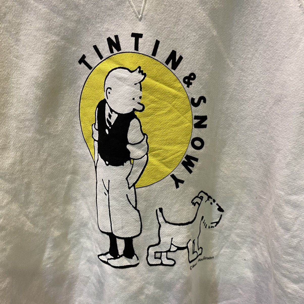 Cartoon Network × Vintage VINTAGE DEADSTOCK‼️Tintin & Snowy Sweatshirt Size US M / EU 48-50 / 2 - 3 Thumbnail