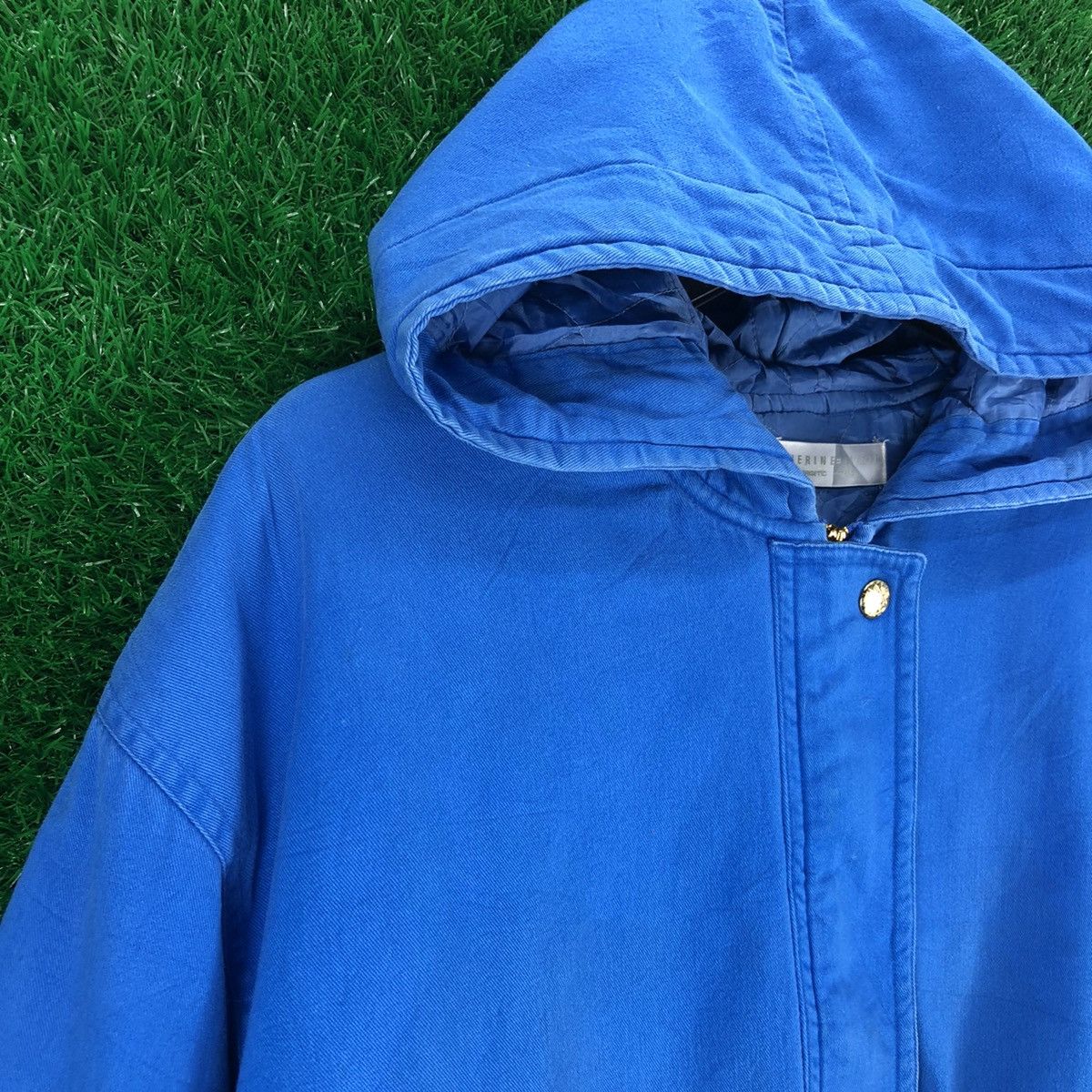 Designer × Vintage Vintage 90's Katherine Elliott Bomber Style Jacket Hoodie Size US M / EU 48-50 / 2 - 2 Thumbnail