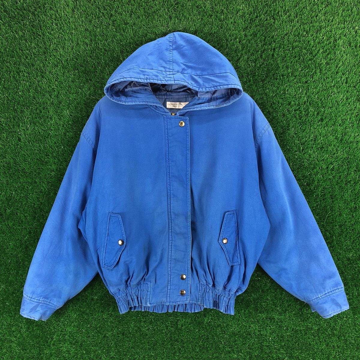 Designer × Vintage Vintage 90's Katherine Elliott Bomber Style Jacket Hoodie Size US M / EU 48-50 / 2 - 1 Thumbnail