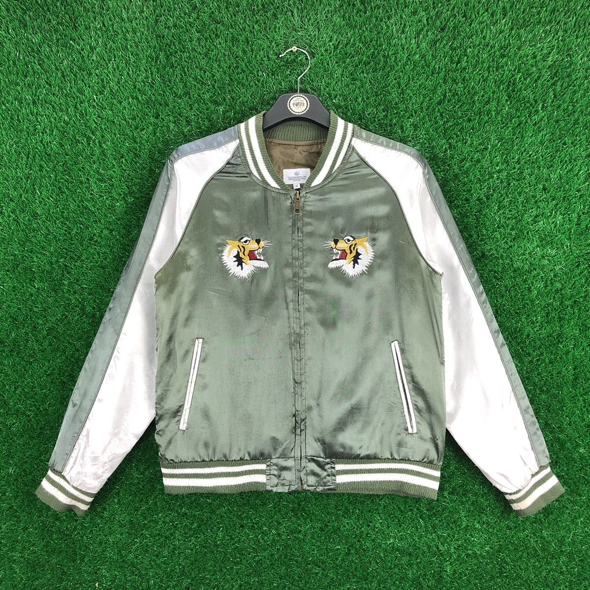 Japanese Brand Sukajan Souvenir Jacket Tiger Distressed by Underwraps Size US XS / EU 42 / 0 - 2 Thumbnail