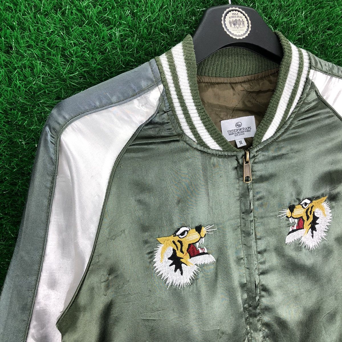 Japanese Brand Sukajan Souvenir Jacket Tiger Distressed by Underwraps Size US XS / EU 42 / 0 - 3 Thumbnail