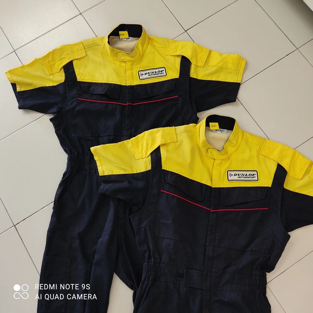 Dunlop × Japanese Brand Dunlop Motosport Coverall 🔥Two pieces Same Size Size US 32 / EU 48 - 1 Thumbnail