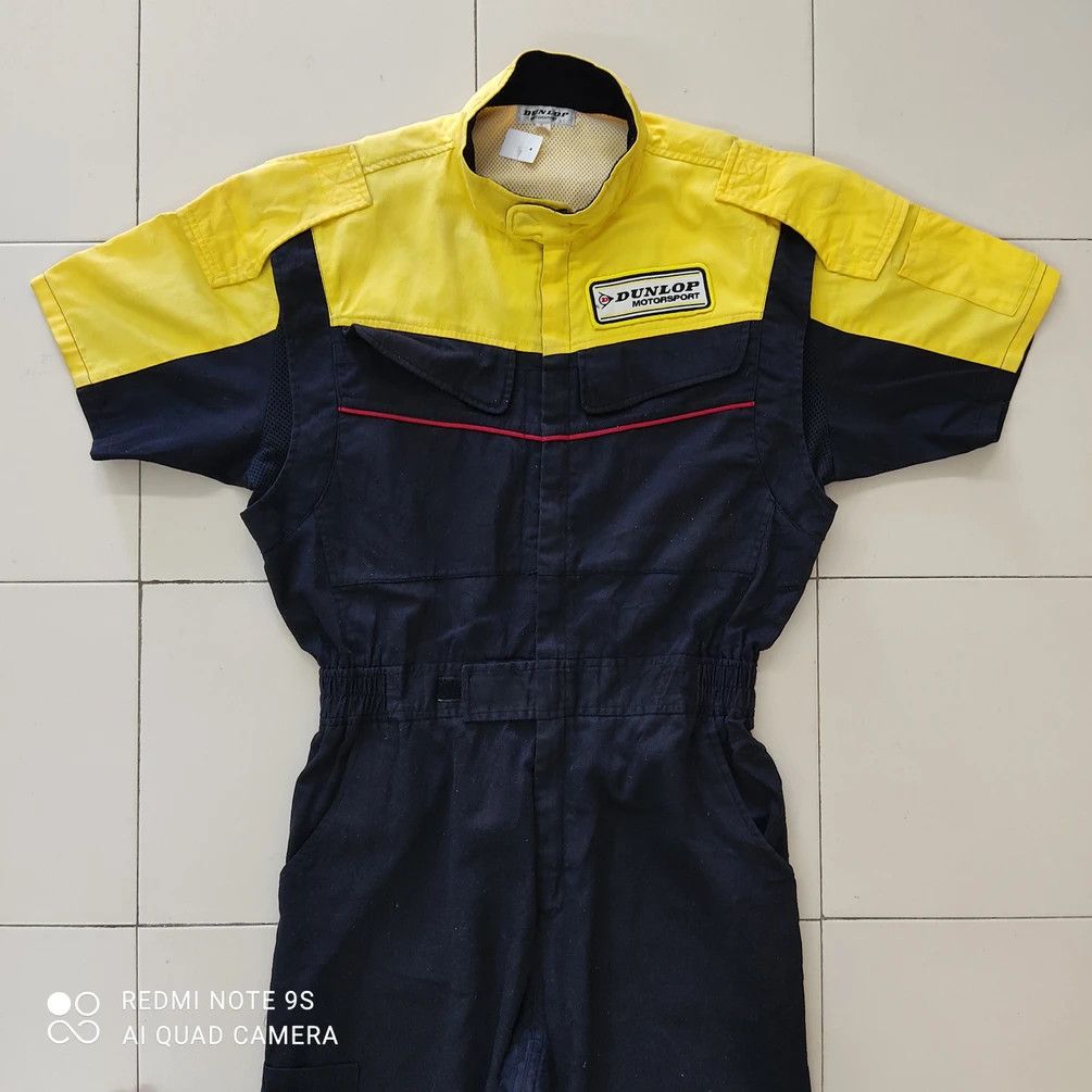 Dunlop × Japanese Brand Dunlop Motosport Coverall 🔥Two pieces Same Size Size US 32 / EU 48 - 4 Thumbnail