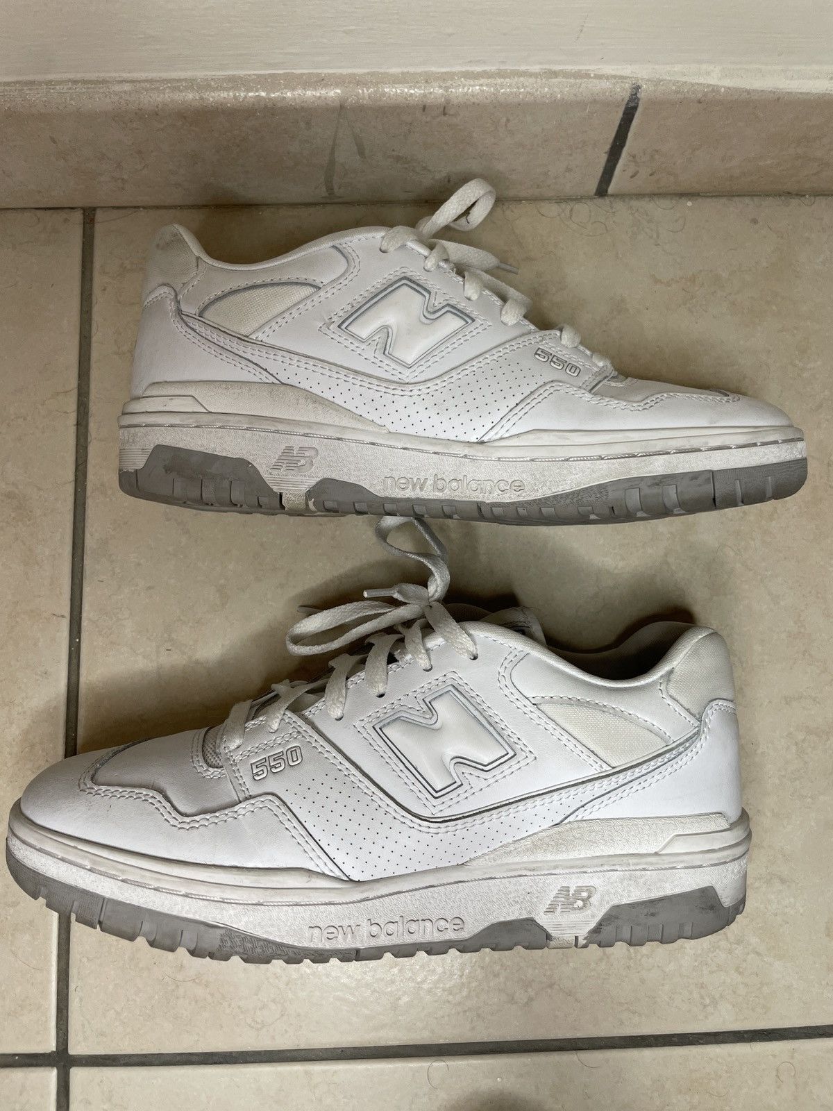 New Balance New Balance 550 White Grey Size US 9 / EU 42 - 1 Thumbnail