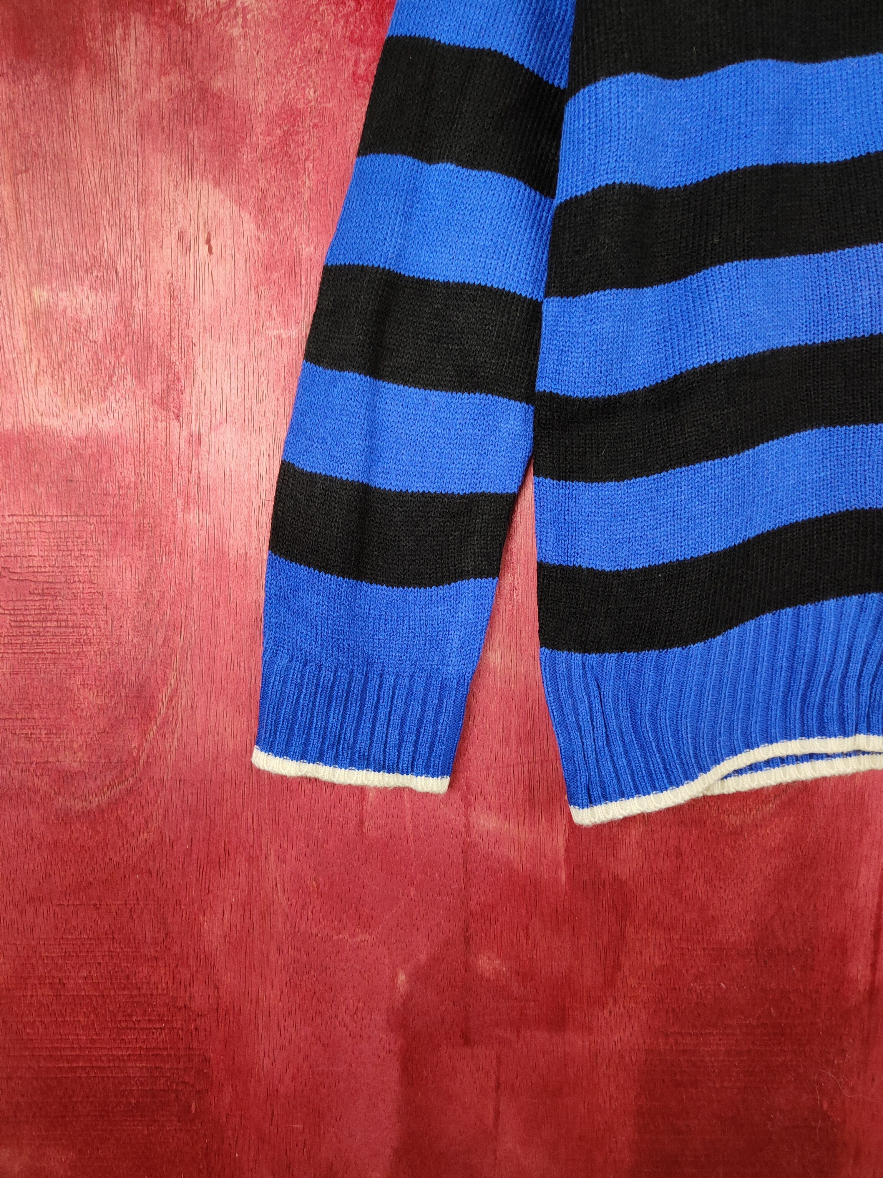 Japanese Brand × Solid and Striped Vandash Blue/Black Knitwear sweatshirt thin #5472 Size US M / EU 48-50 / 2 - 4 Thumbnail