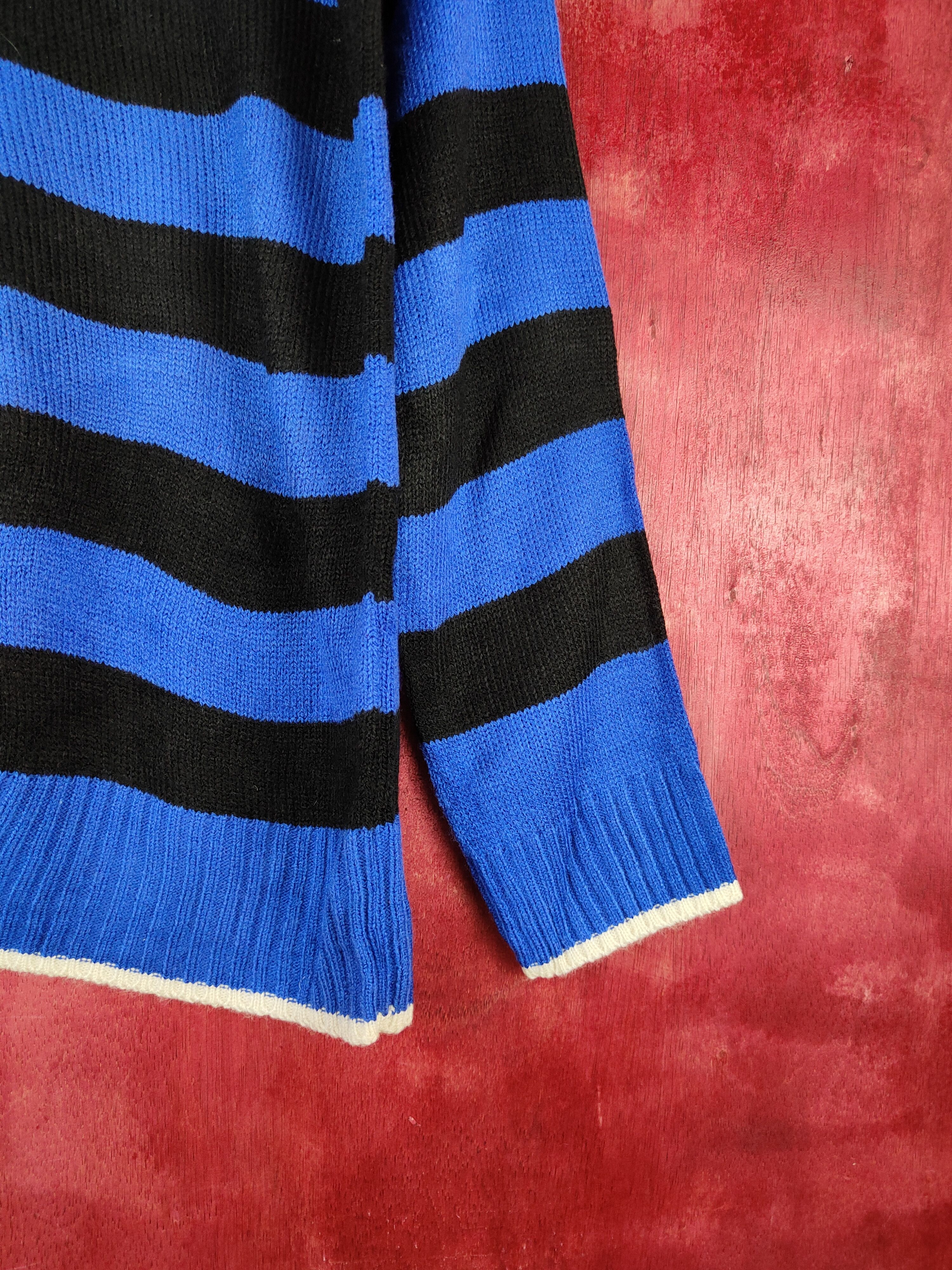 Japanese Brand × Solid and Striped Vandash Blue/Black Knitwear sweatshirt thin #5472 Size US M / EU 48-50 / 2 - 6 Thumbnail