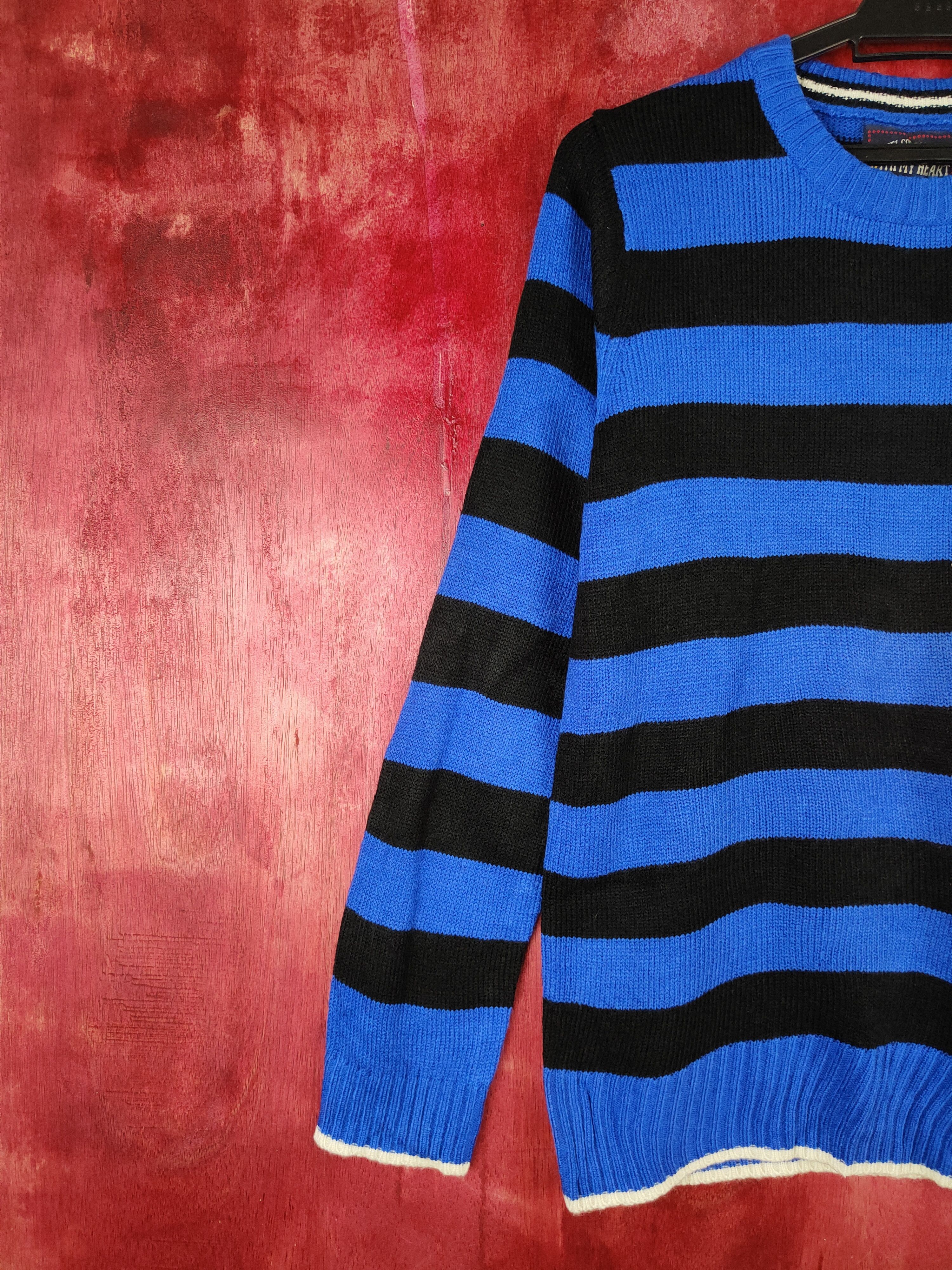 Japanese Brand × Solid and Striped Vandash Blue/Black Knitwear sweatshirt thin #5472 Size US M / EU 48-50 / 2 - 3 Thumbnail