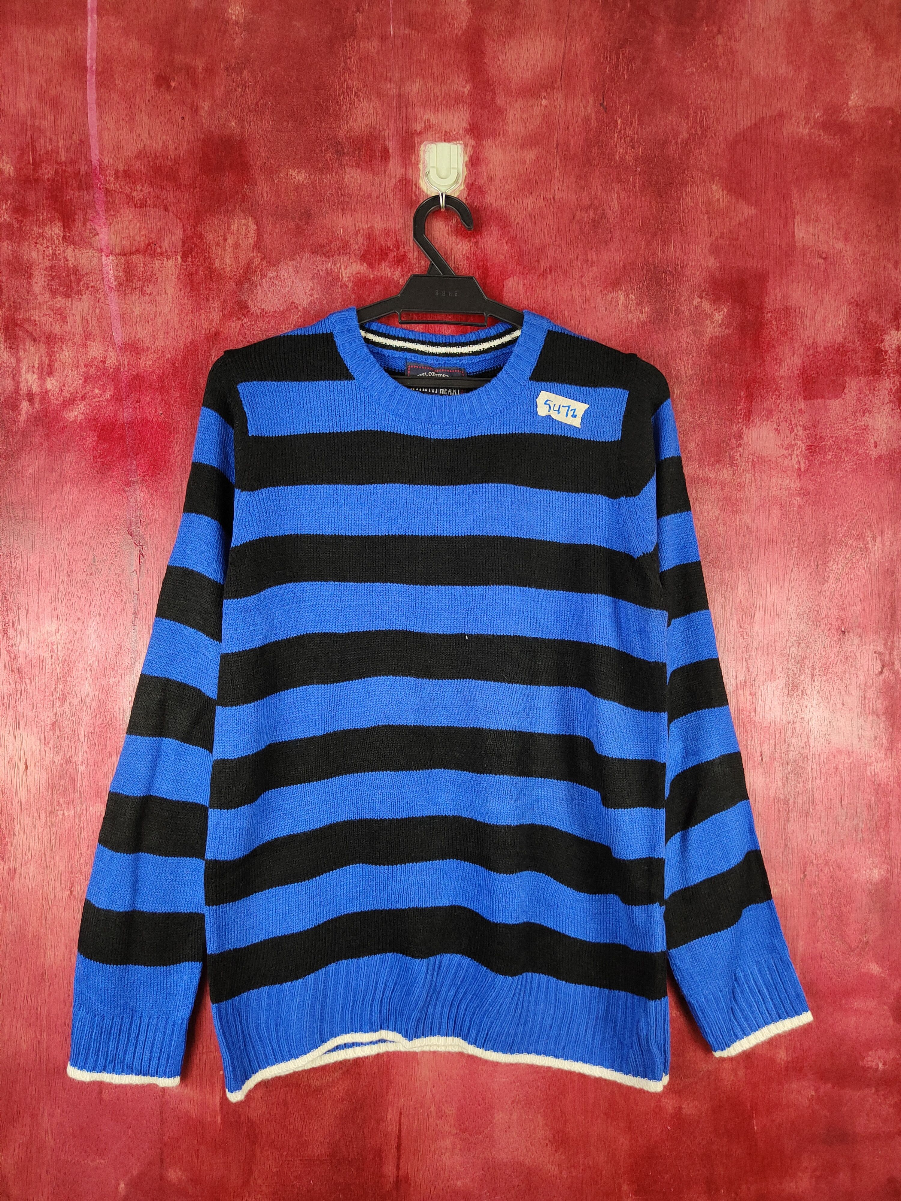 Japanese Brand × Solid and Striped Vandash Blue/Black Knitwear sweatshirt thin #5472 Size US M / EU 48-50 / 2 - 1 Thumbnail
