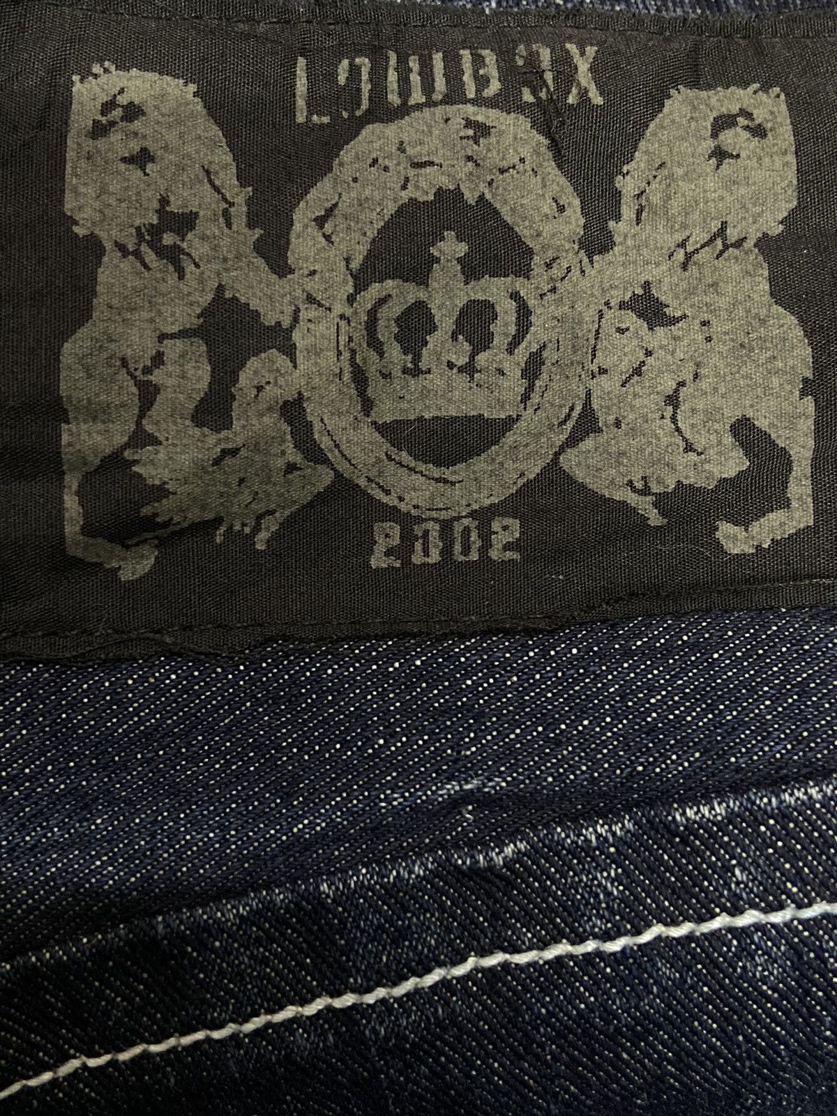 20471120 × Beauty Beast Vintage Low Box Contrast Stitched Denim Pants Size US 31 - 12 Thumbnail