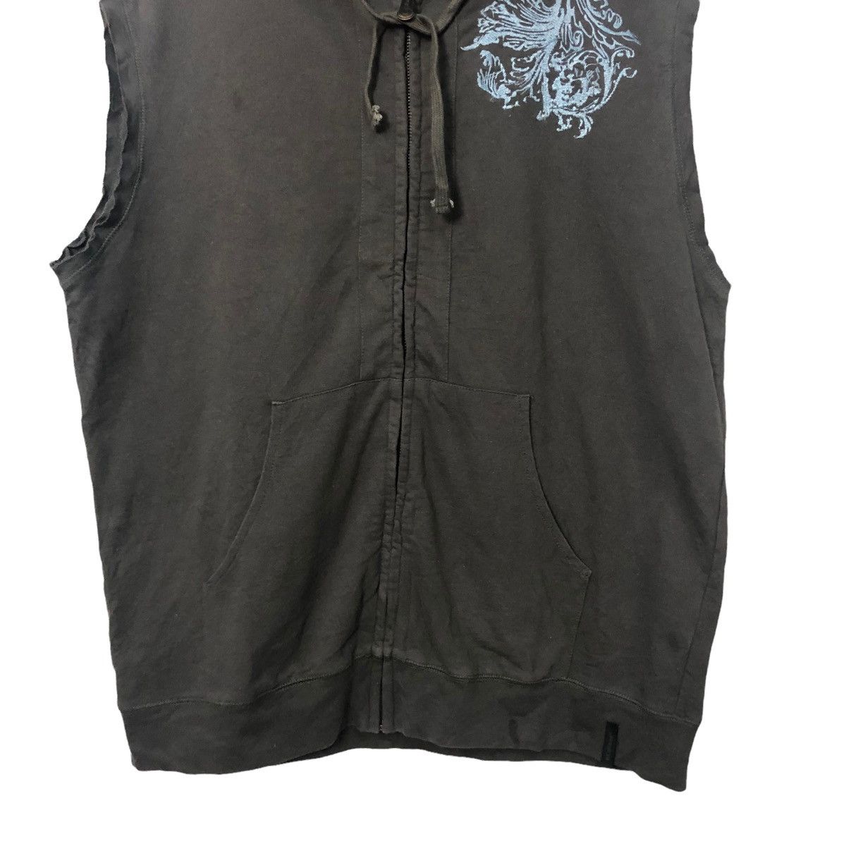 Seditionaries Vintage Caffeine Embroidery Big Logo Hoodie Sleeveless Vest Size US L / EU 52-54 / 3 - 3 Thumbnail