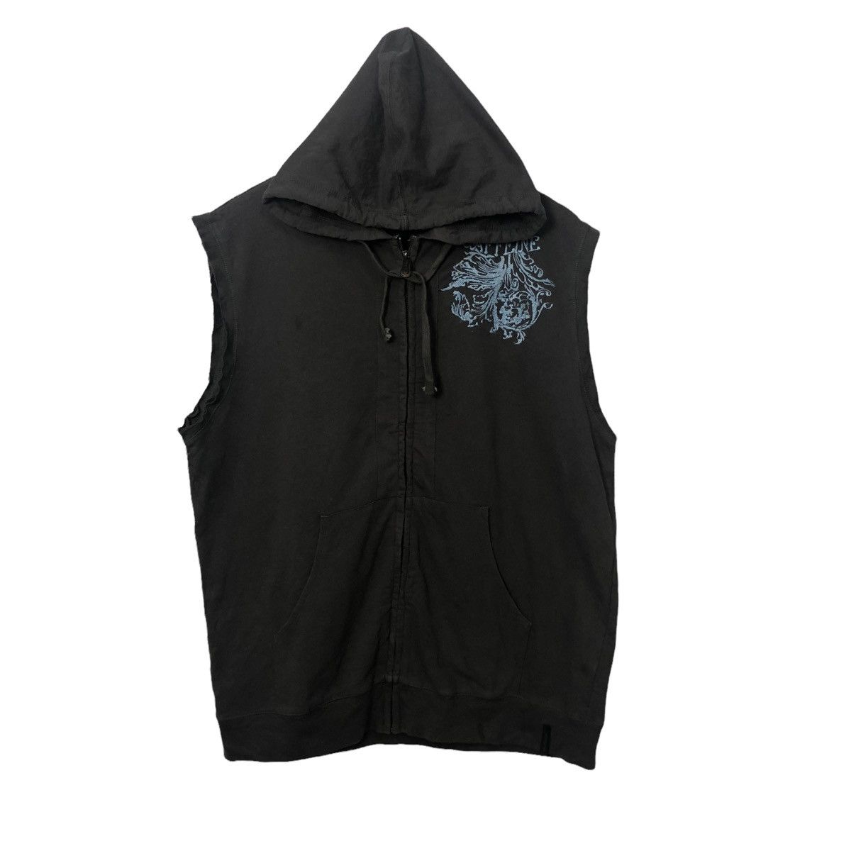 Seditionaries Vintage Caffeine Embroidery Big Logo Hoodie Sleeveless Vest Size US L / EU 52-54 / 3 - 1 Thumbnail